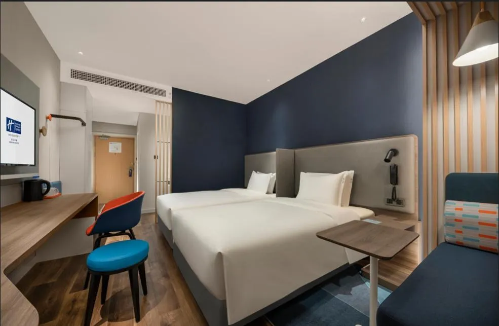 Bed in Holiday Inn Express Meishan Dongpo by IHG