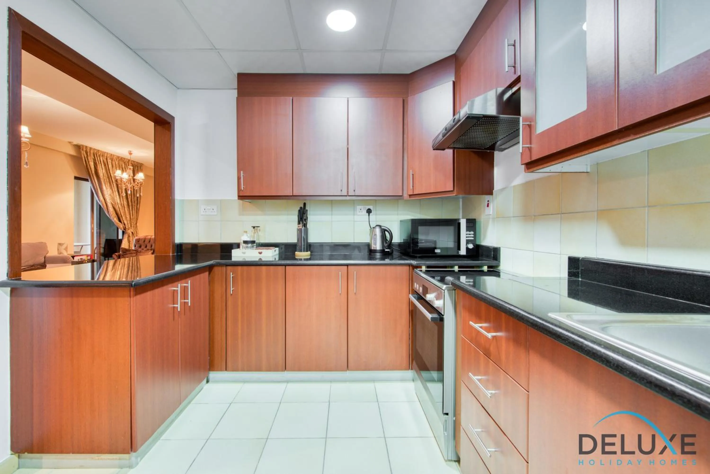 Kitchen or kitchenette in High-floor 1BR Unit Close to Beach with Sea Views, Sadaf 6, Jumeirah Beach Residence by Deluxe Holiday Homes