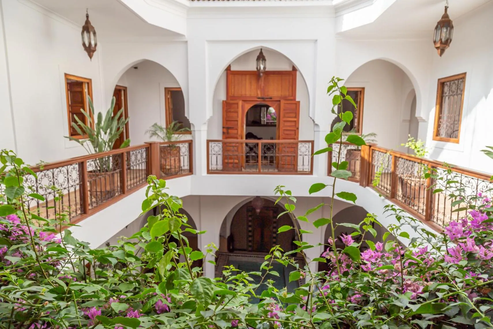 Inner courtyard view in Riad Dar Talah