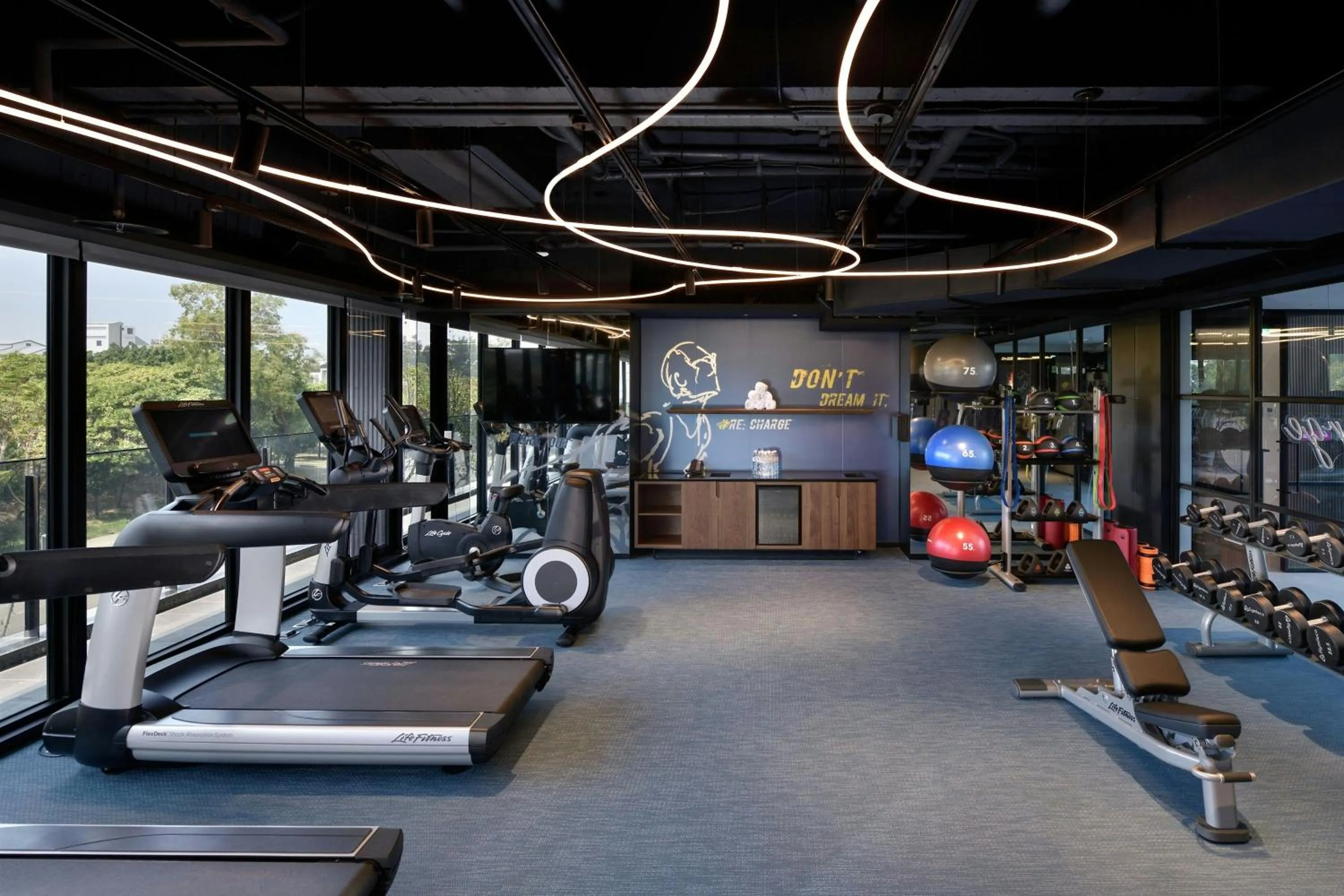 Fitness centre/facilities in Aloft Tainan Anping