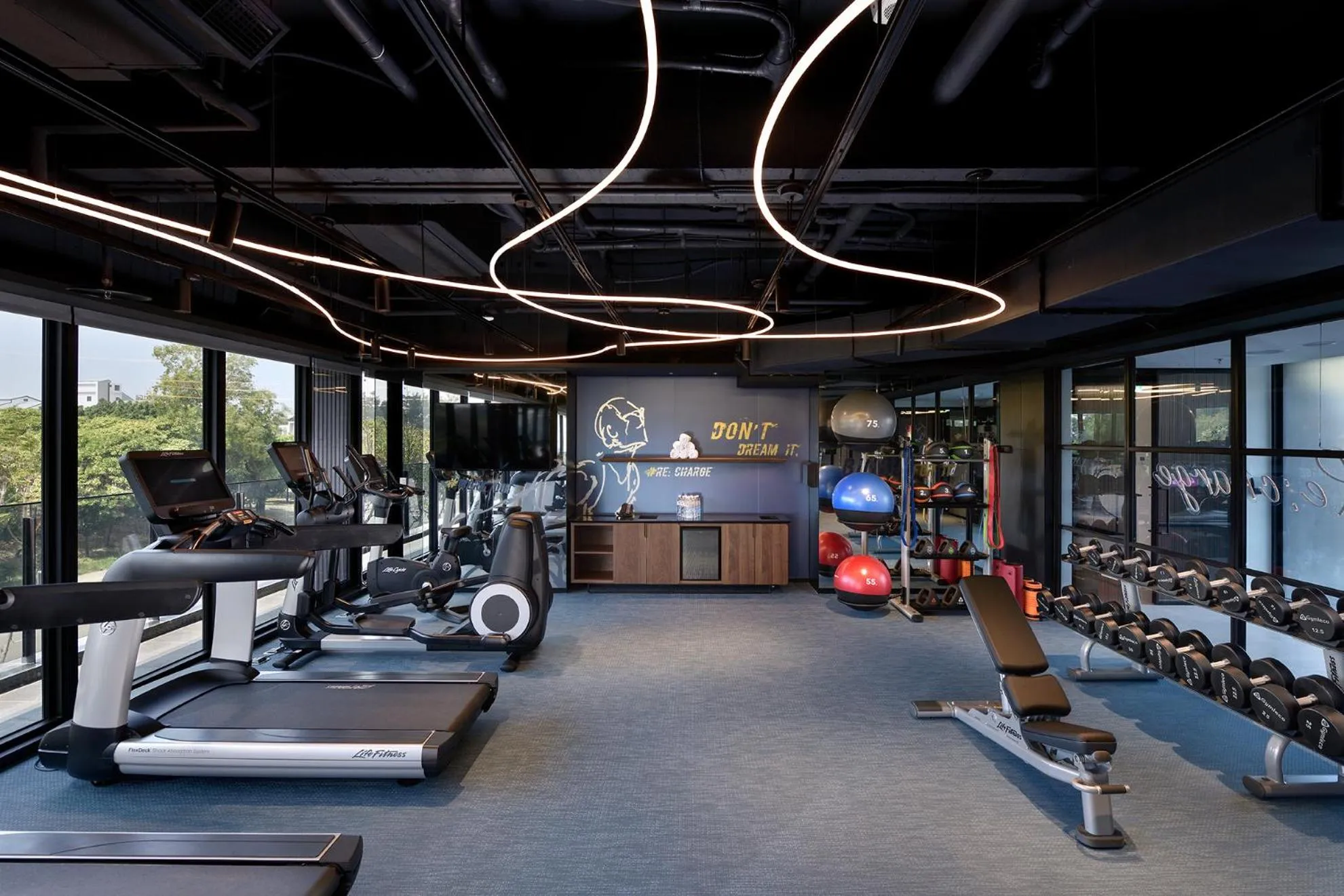 Fitness centre/facilities in Aloft Tainan Anping