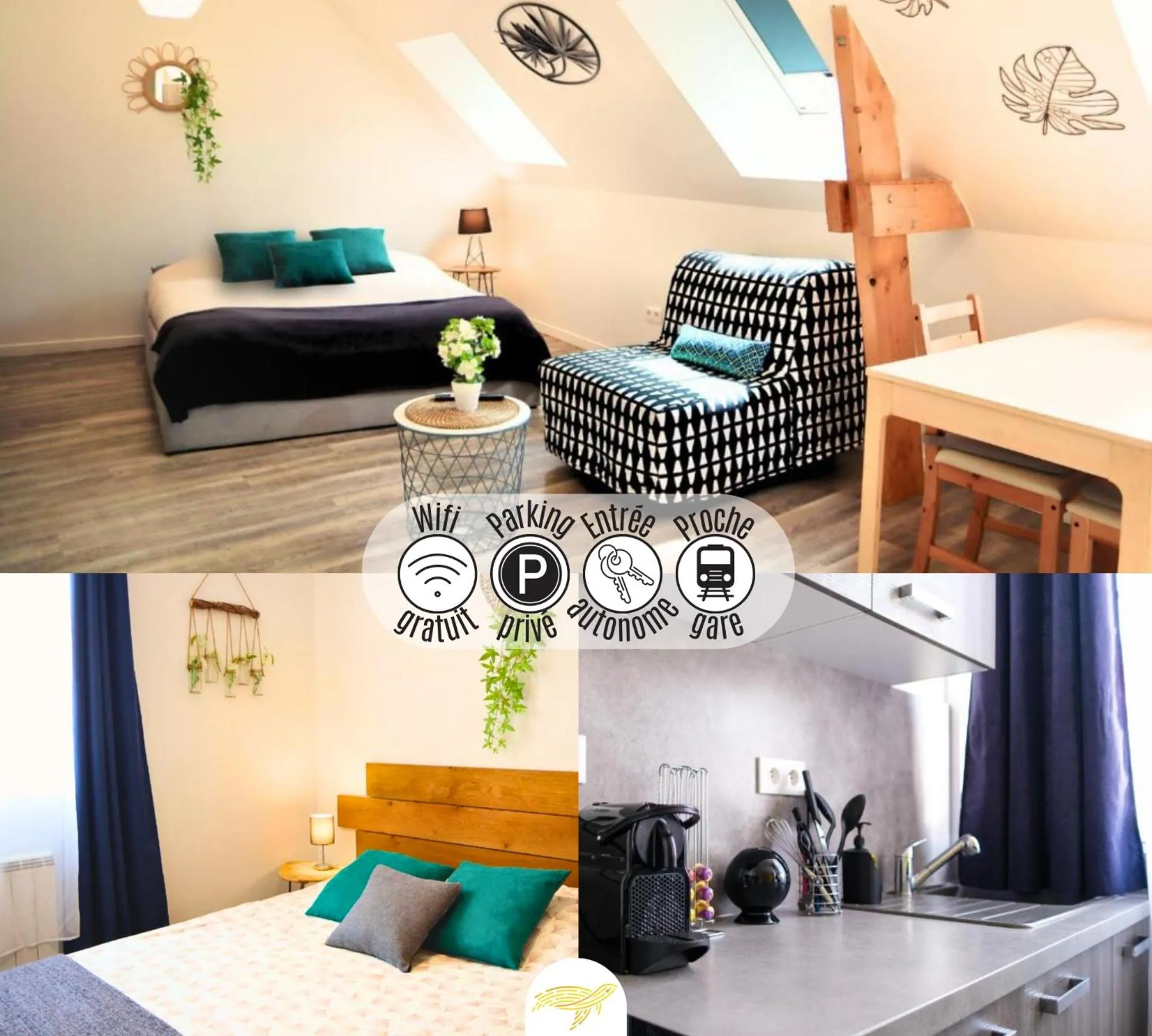 Bed in Studio'Moment Saint-Omer Centre