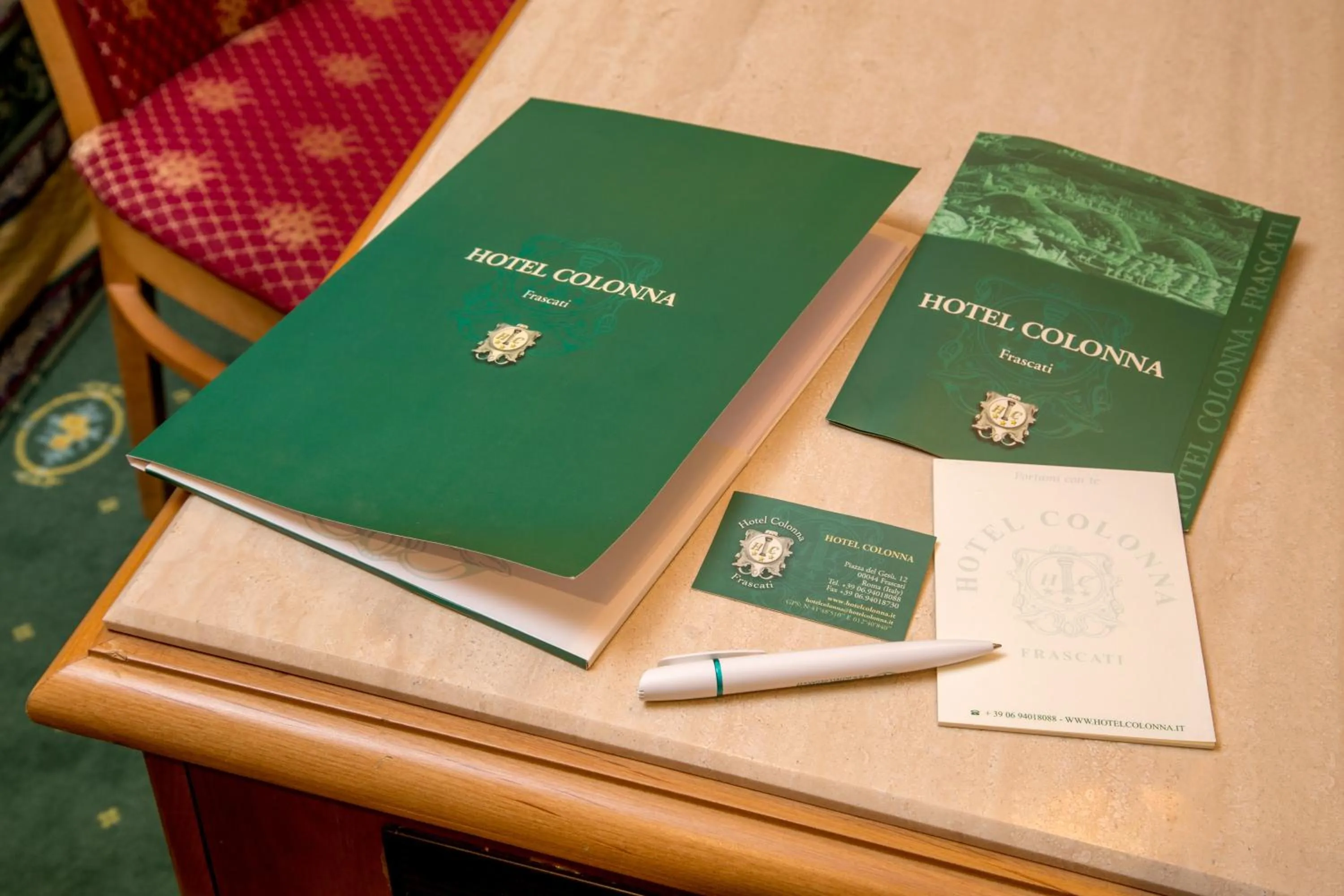 Decorative detail in Colonna Hotel