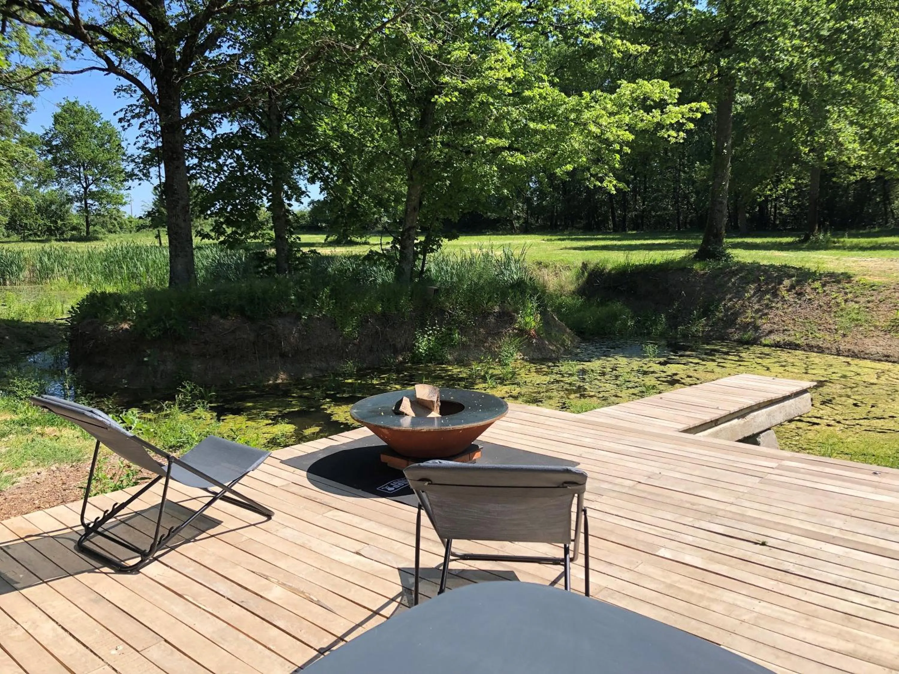 Patio in Manoir de la Mazeraie lodge de luxe Loire Valley
