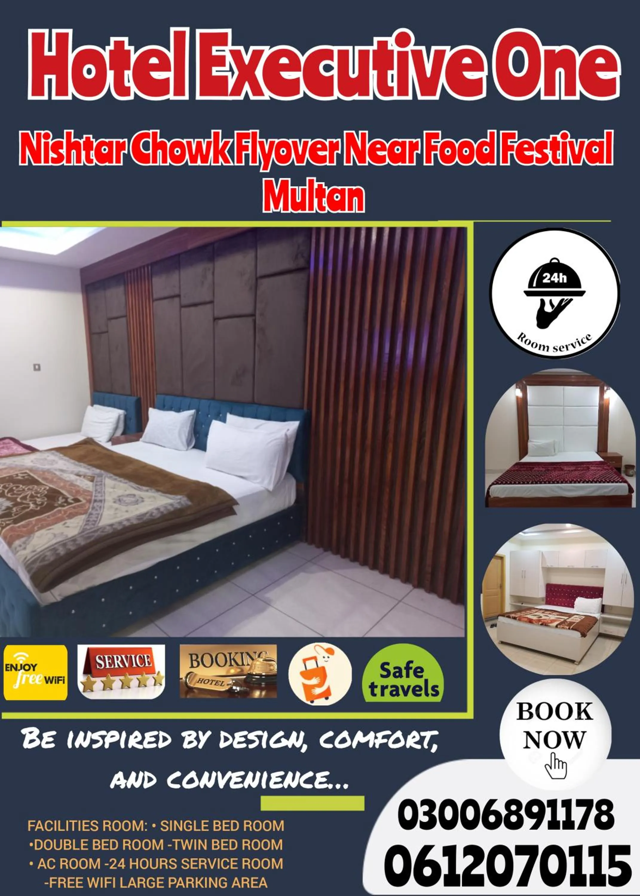 room service, Bed in Hotel Executive One