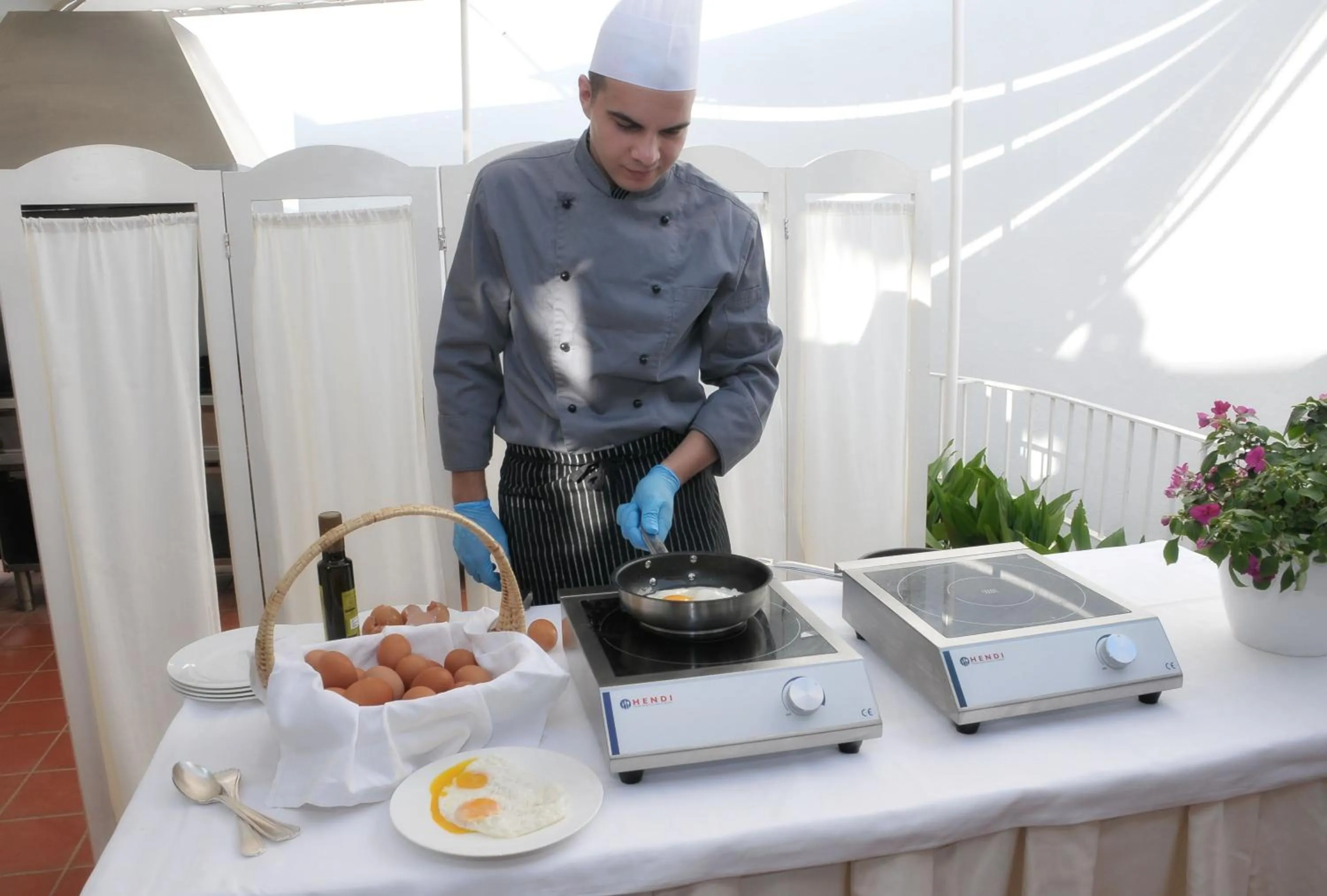 American breakfast in Punta Molino Beach Resort & Thermal Spa