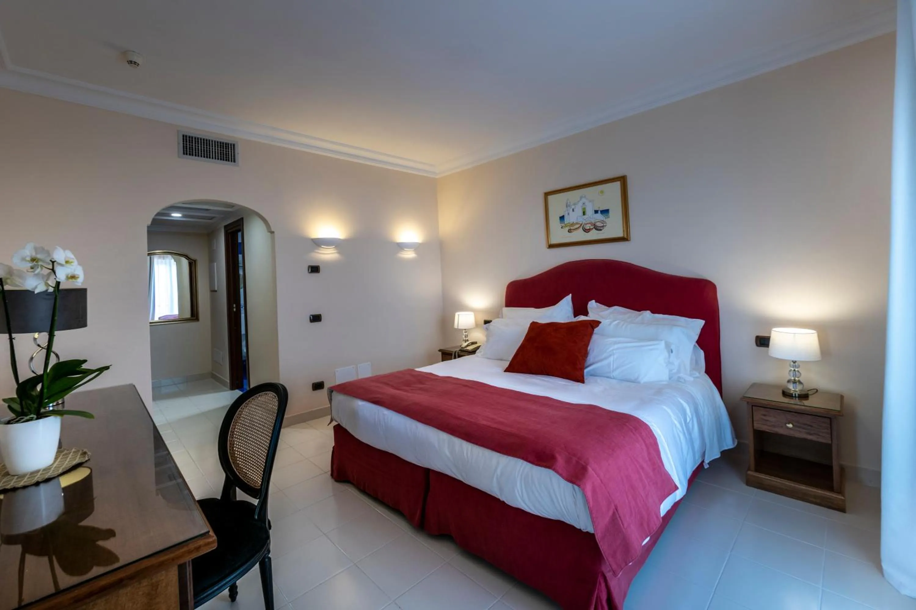 Bed in Punta Molino Beach Resort & Thermal Spa