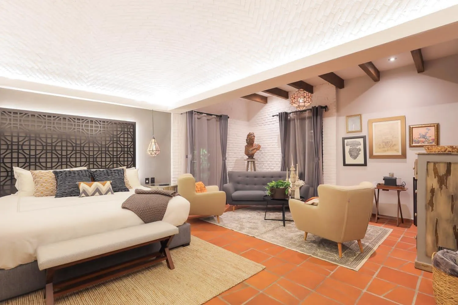 Bed in Hotel Casamada