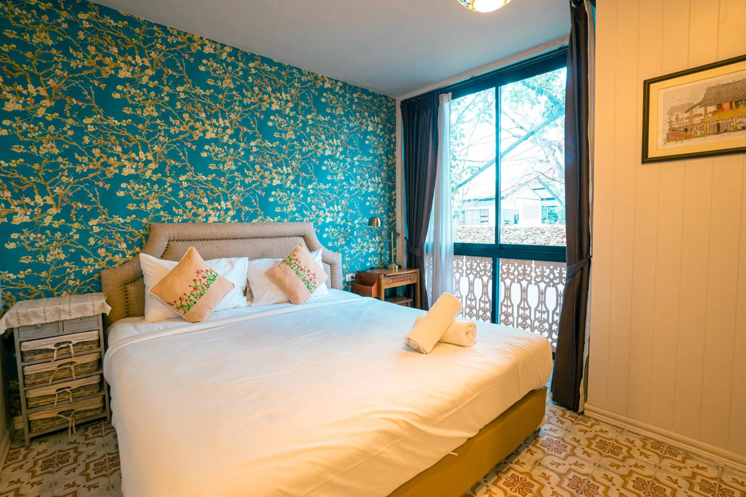 Bedroom, Bed in Si Phum Heritage Boutique, Chiang Mai