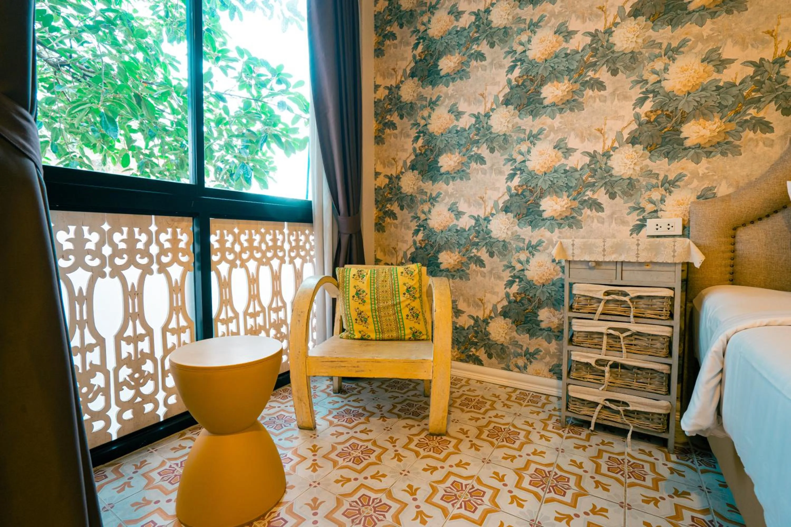 Seating area, Bed in Si Phum Heritage Boutique, Chiang Mai