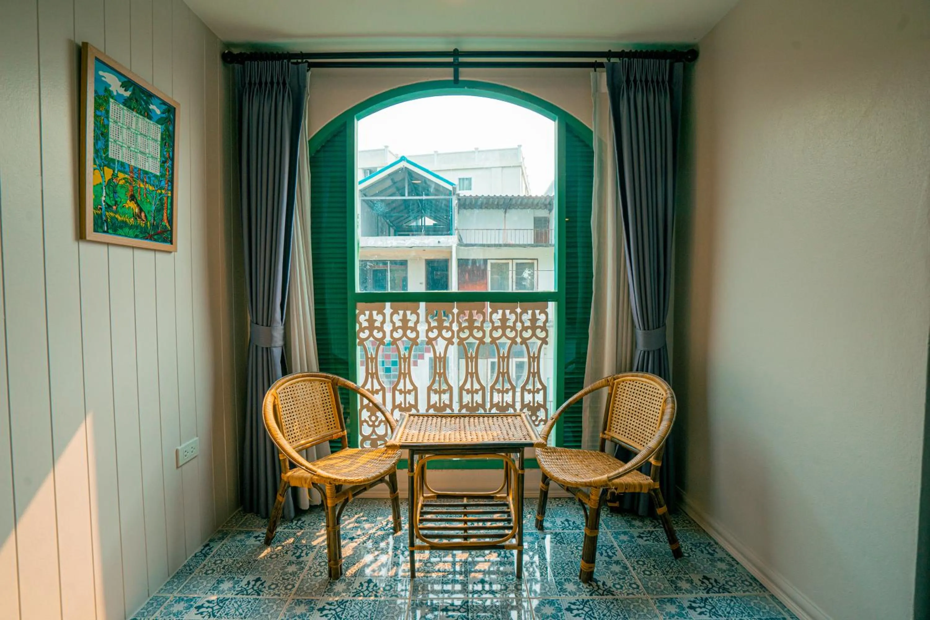 Seating area in Si Phum Heritage Boutique, Chiang Mai