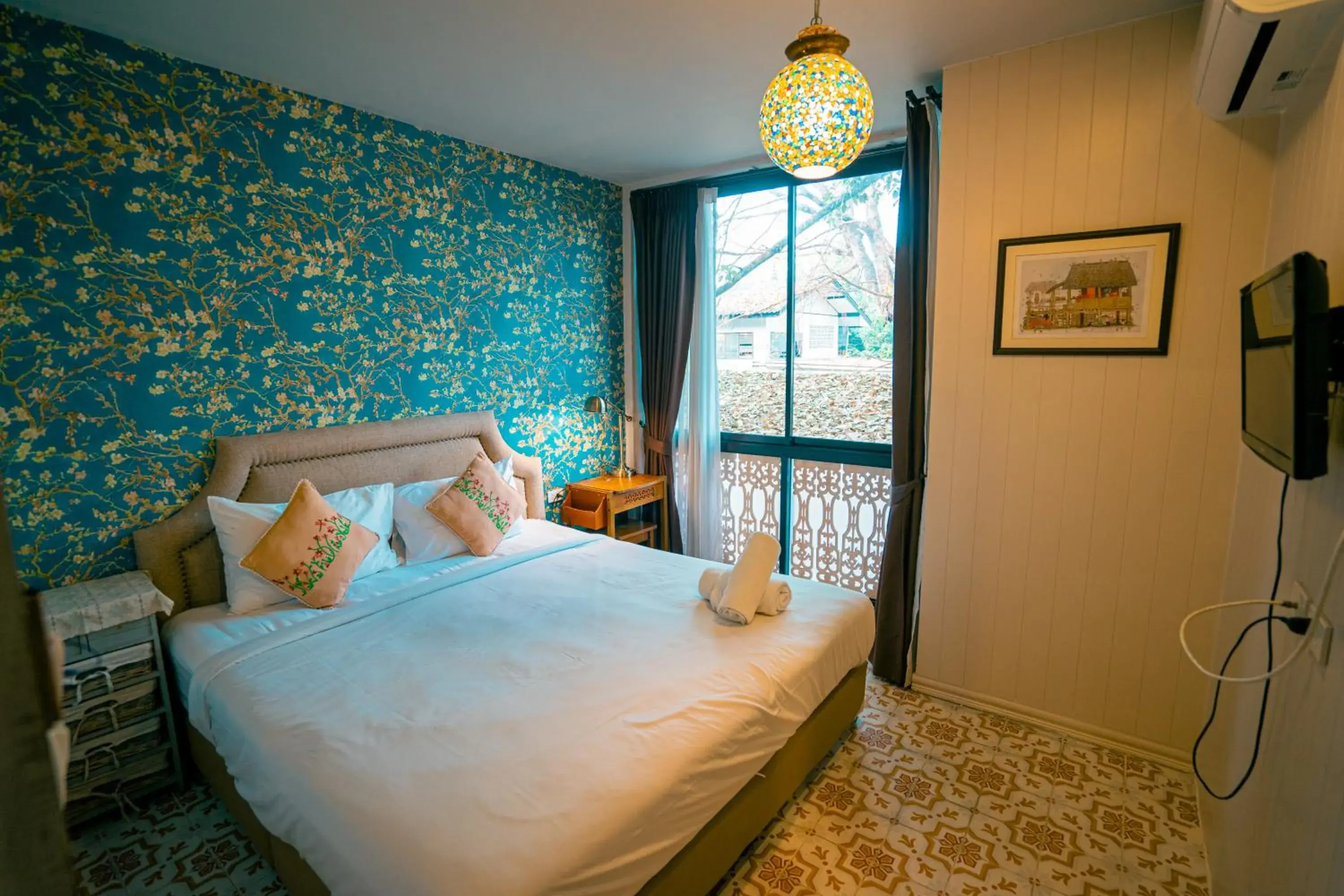 Bed in Si Phum Heritage Boutique, Chiang Mai Bed in Si Phum Heritage Boutique, Chiang Mai