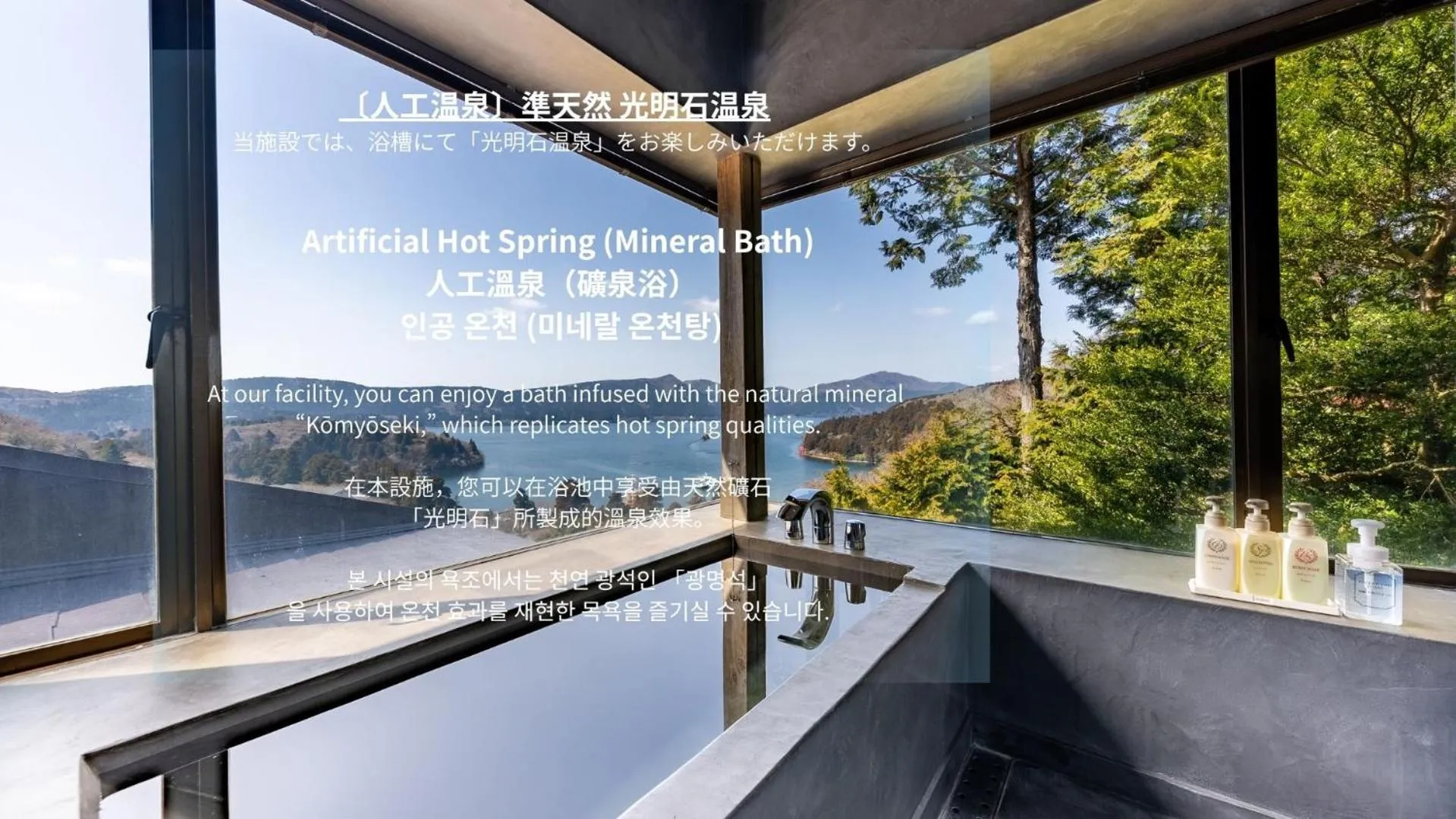 Bathroom in VILLA HAKONE湖空