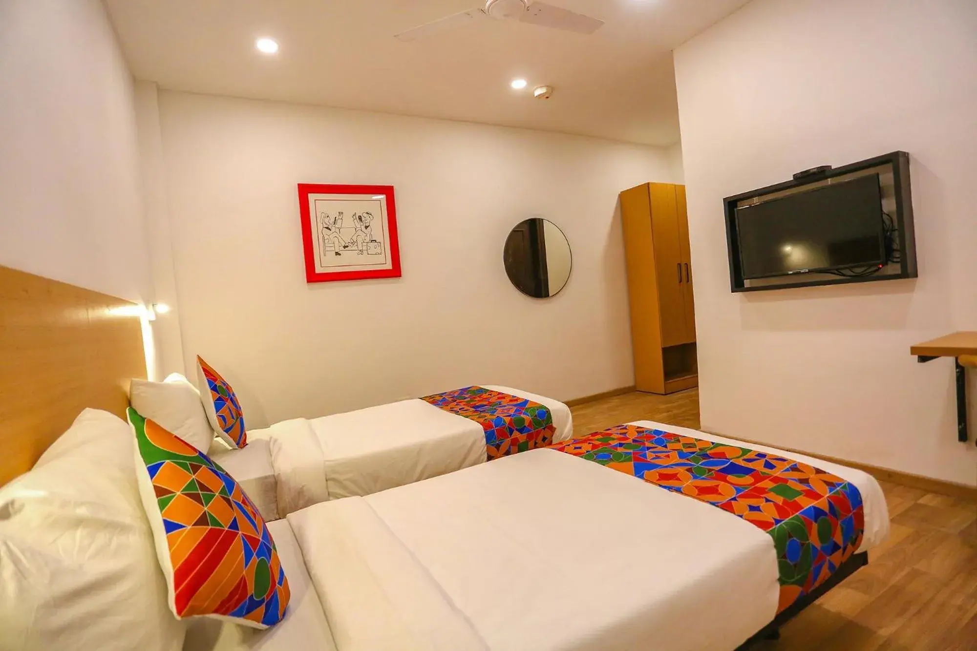 Bed in FabHotel Moro Paschim Vihar Bed in FabHotel Moro Paschim Vihar