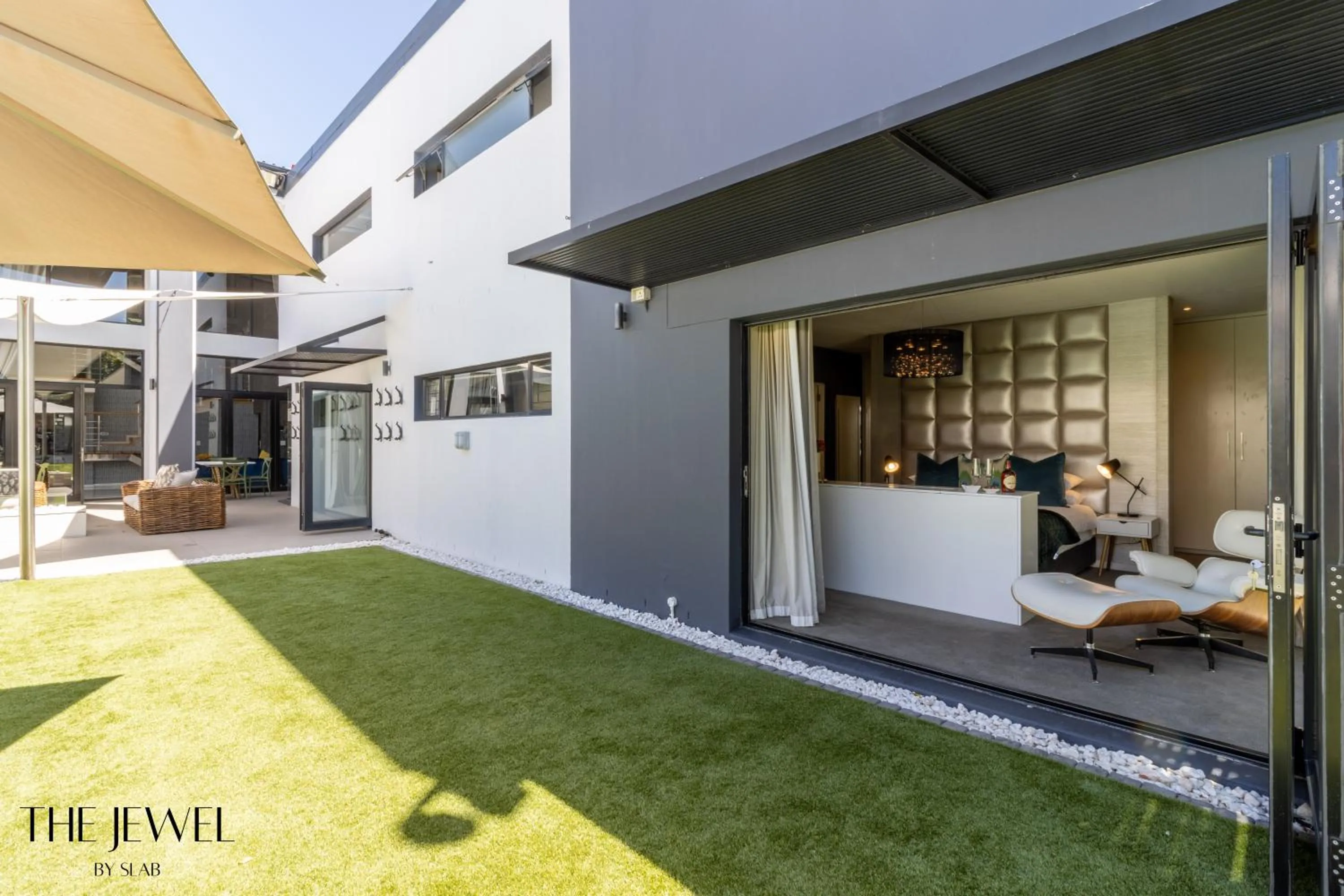 Pool view in The Jewel B&B
