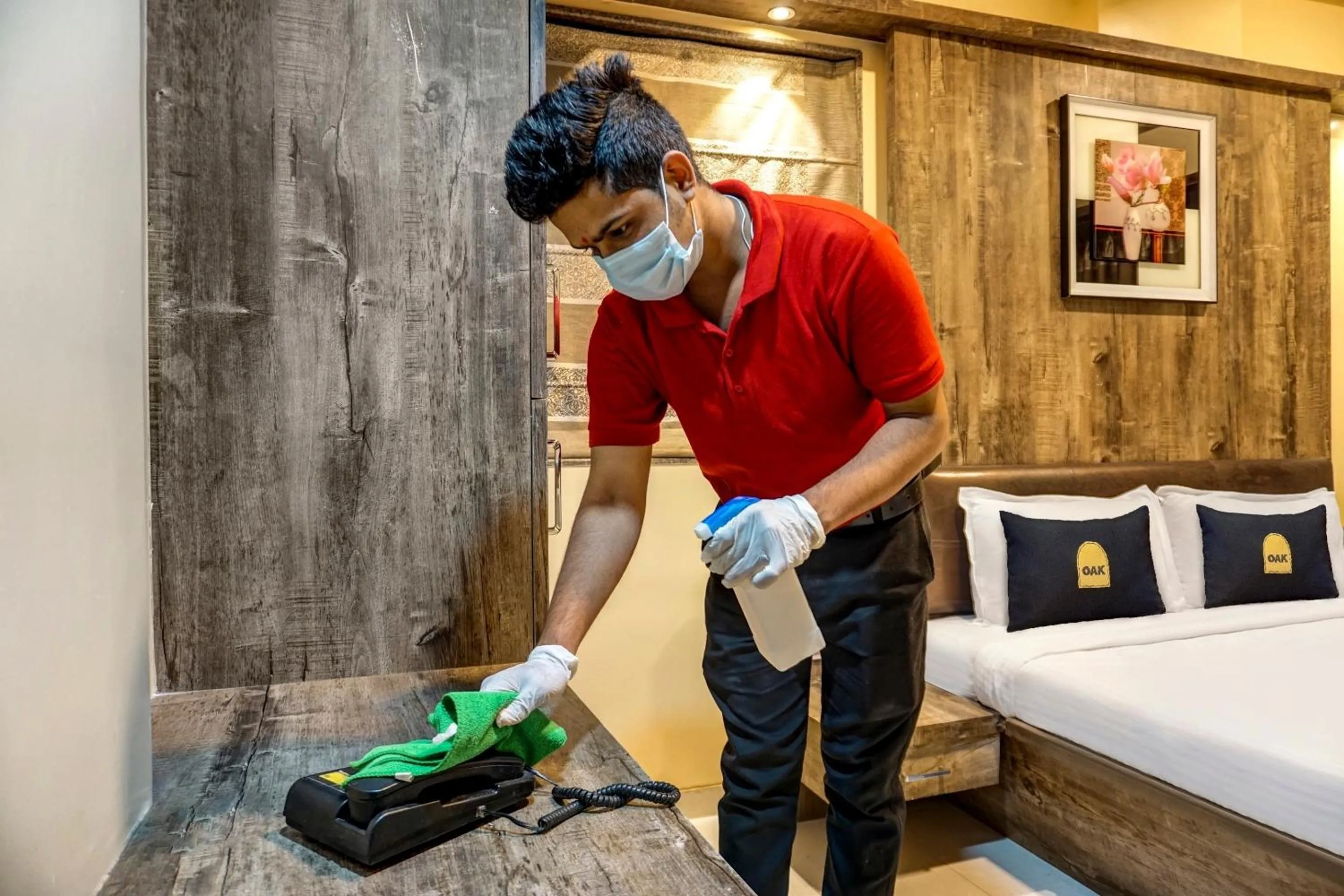 Lobby or reception, Bed in Hotel O Aditya residency