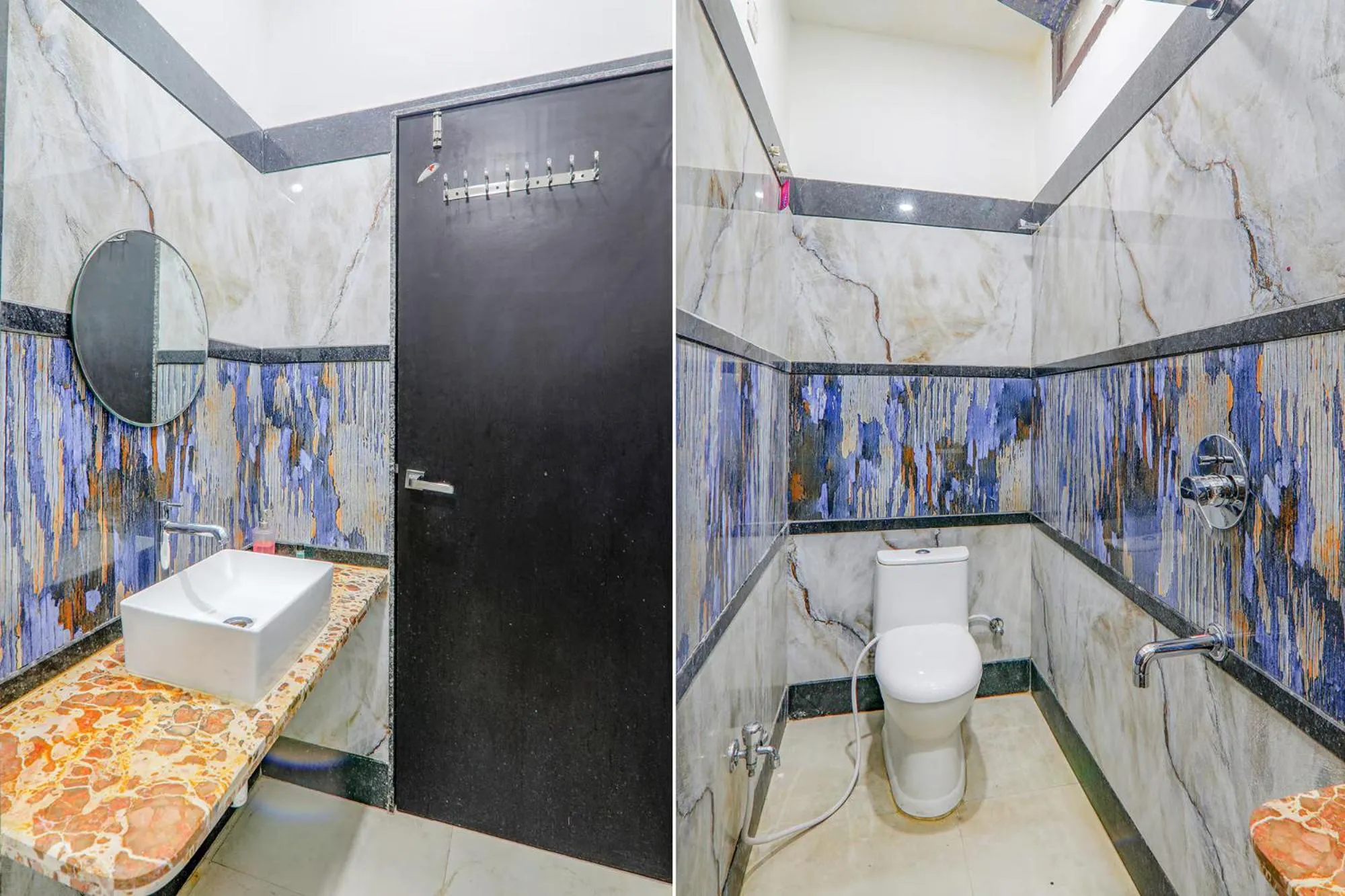 Bathroom in FabHotel Super 3 Premium - Banaras Railway Station