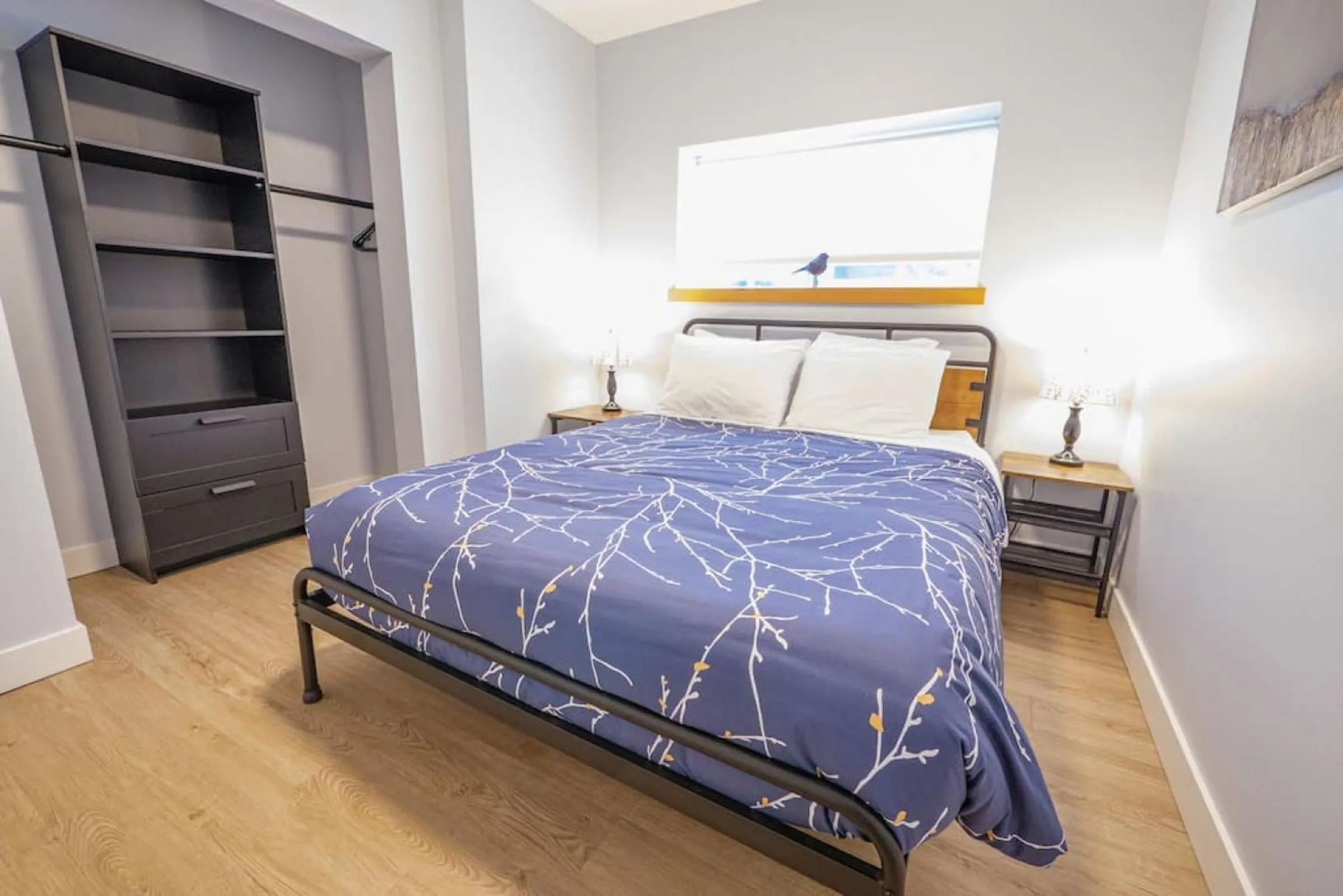 Bedroom, Bed in Storm Bay, Modern 1 Bed Suite and Chefs Kitchen