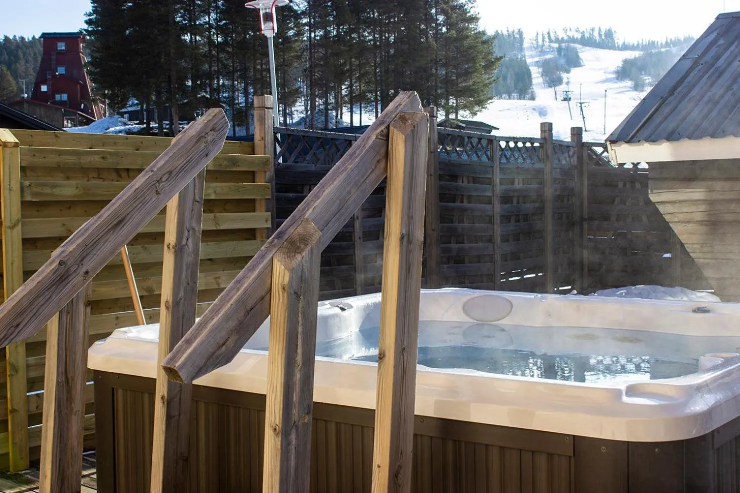 Open Air Bath in Hotell Tjamstan Malå