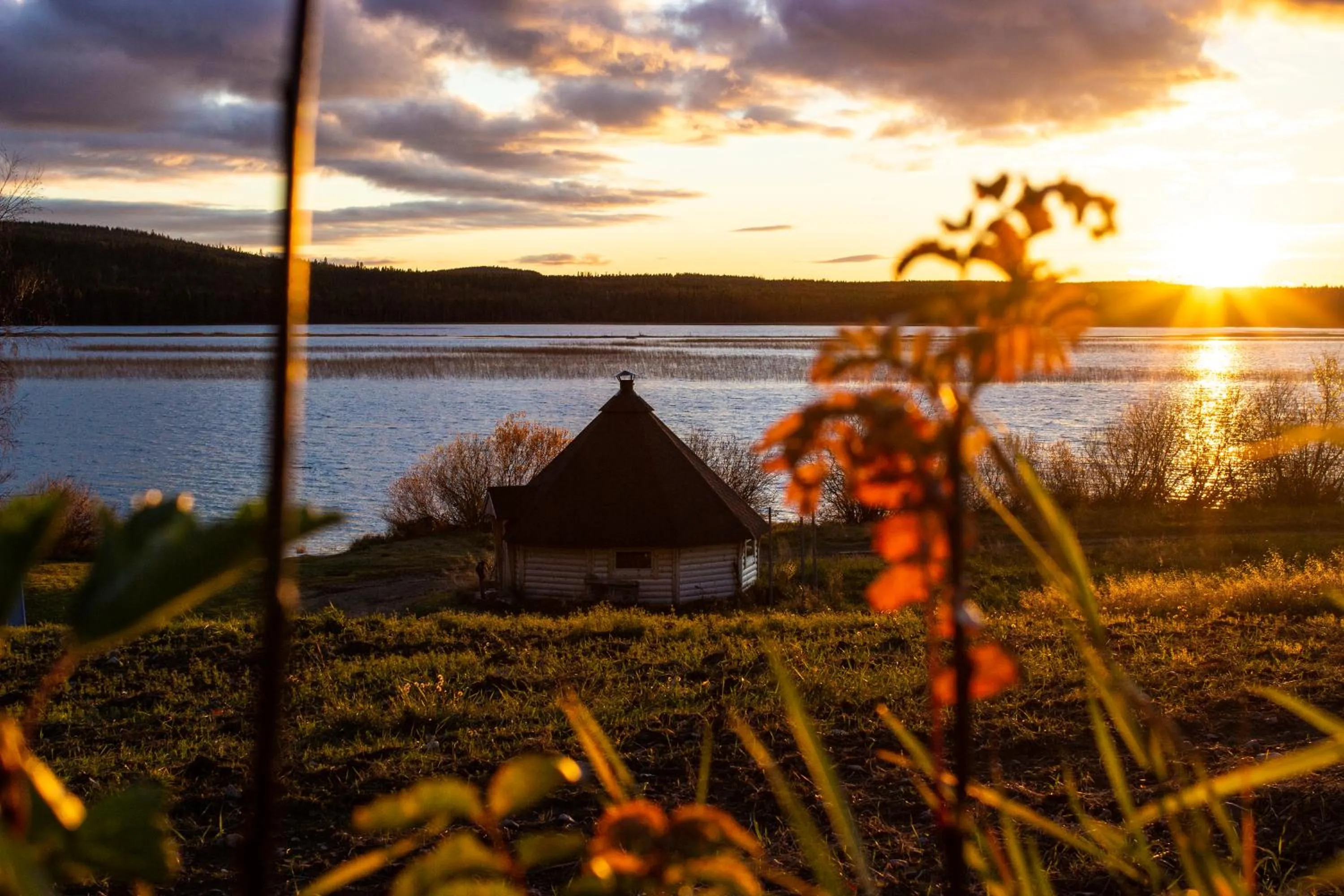 View (from property/room) in Hotell Tjamstan Malå