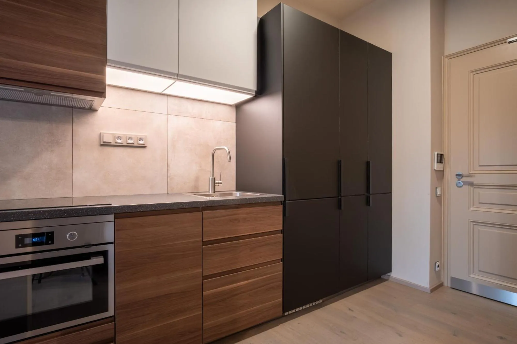 Kitchen or kitchenette in Aparthotel Rimska 14