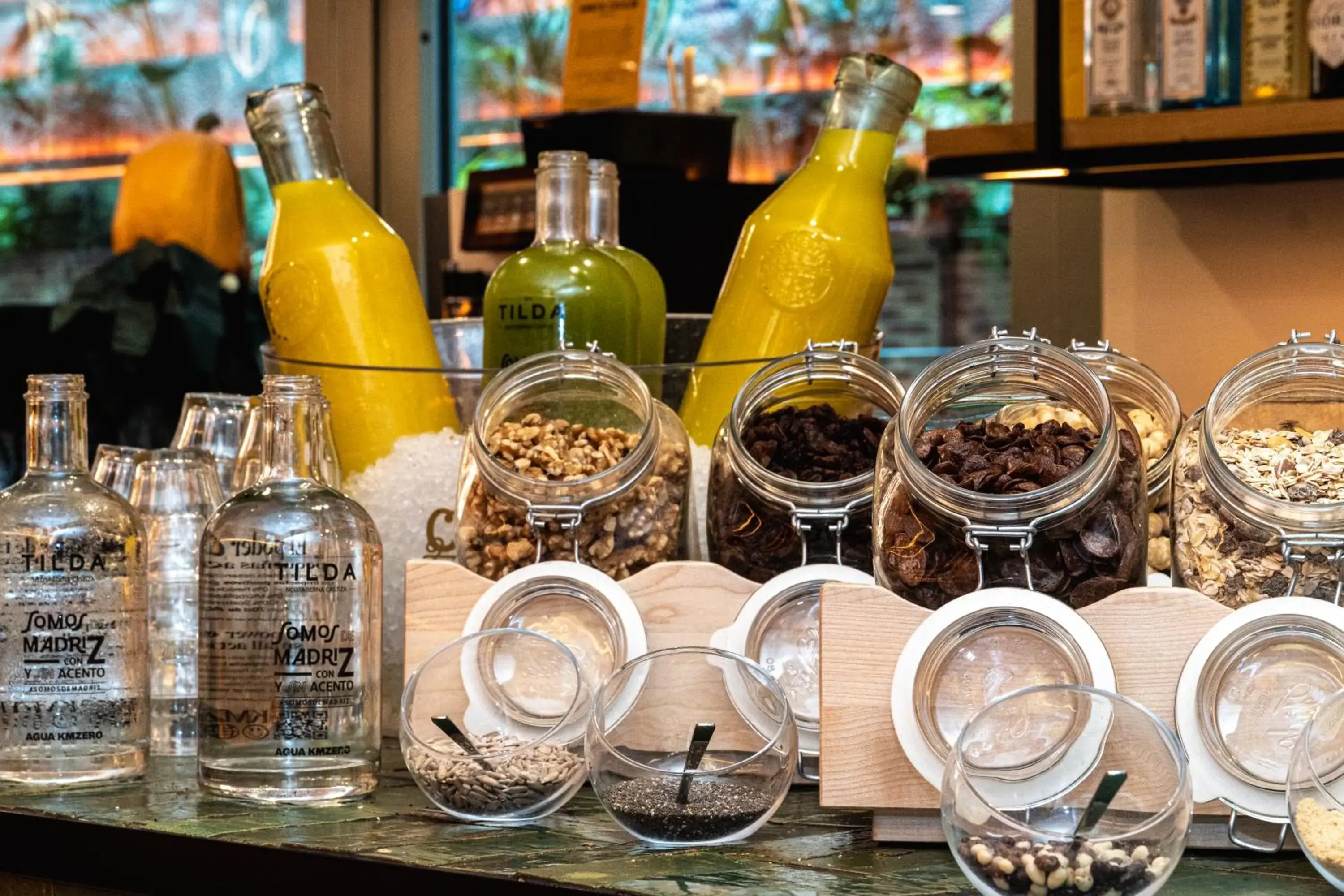 Buffet breakfast in Akeah Hotel Gran Vía Buffet breakfast in Akeah Hotel Gran Vía