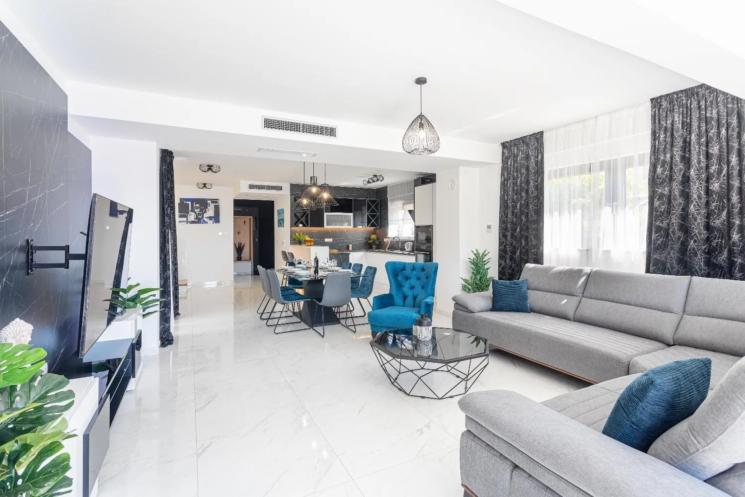 Living room in Villa Marionella
