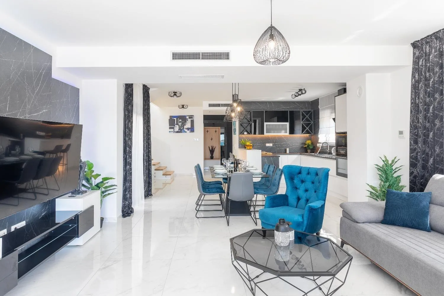Living room in Villa Marionella