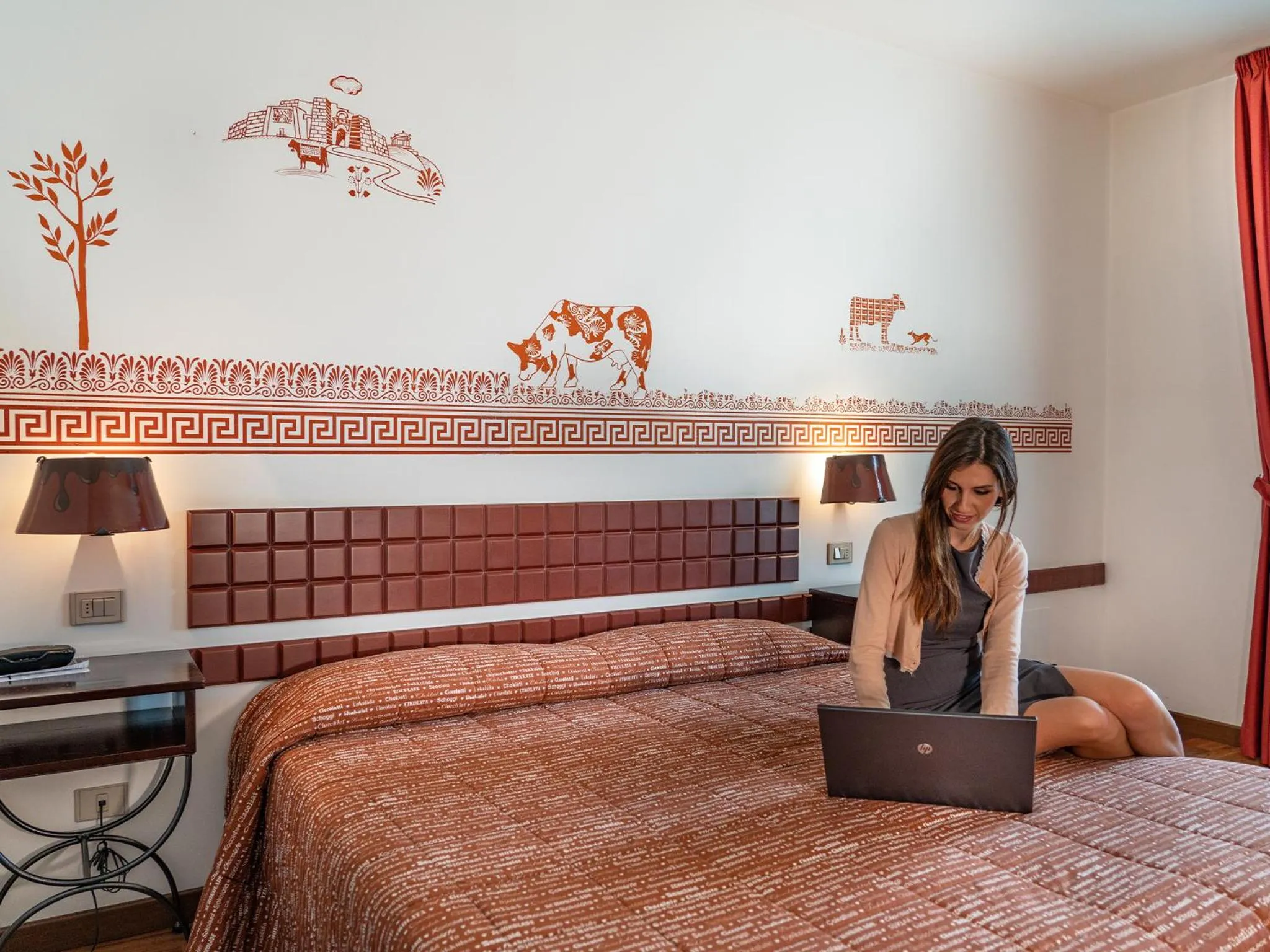 Bedroom, Bed in Chocohotel