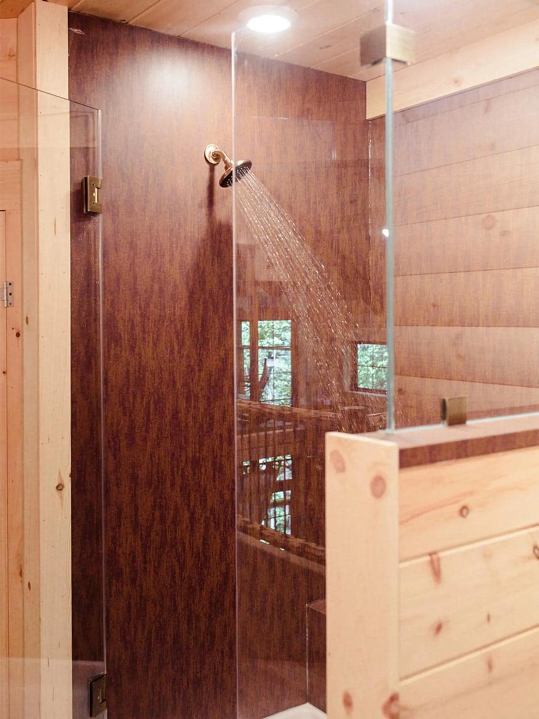 Bathroom in Treehouse #1 by Amish Country Lodging