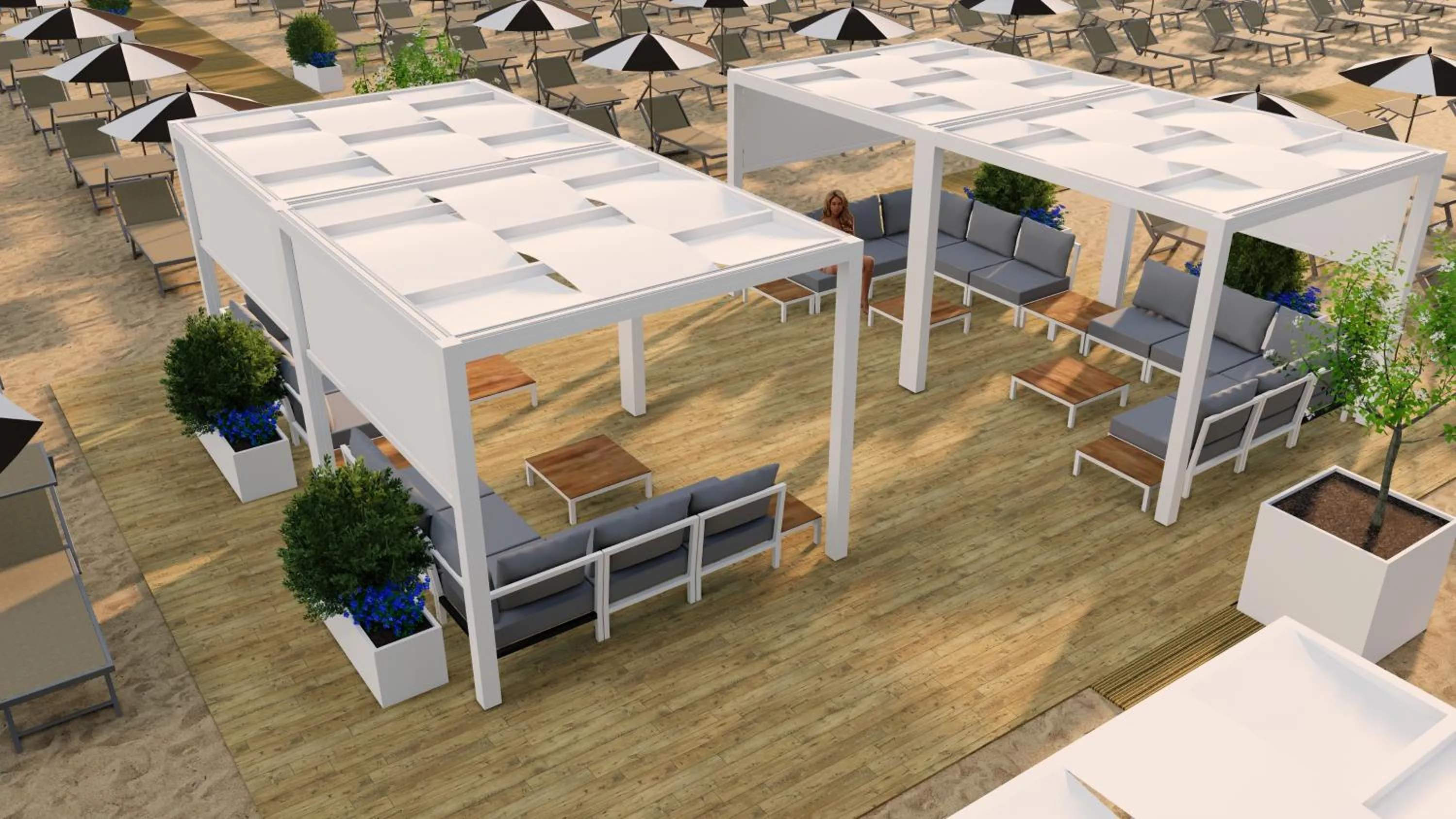 Beach in Hotel Excelsior