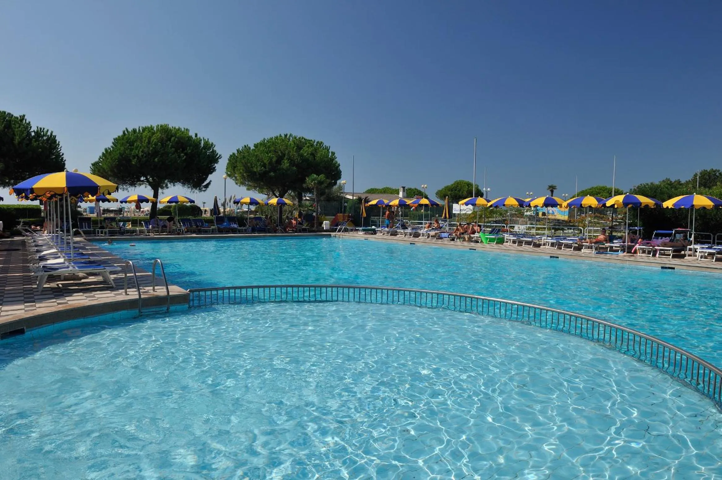 Pool view in Hotel Bellevue