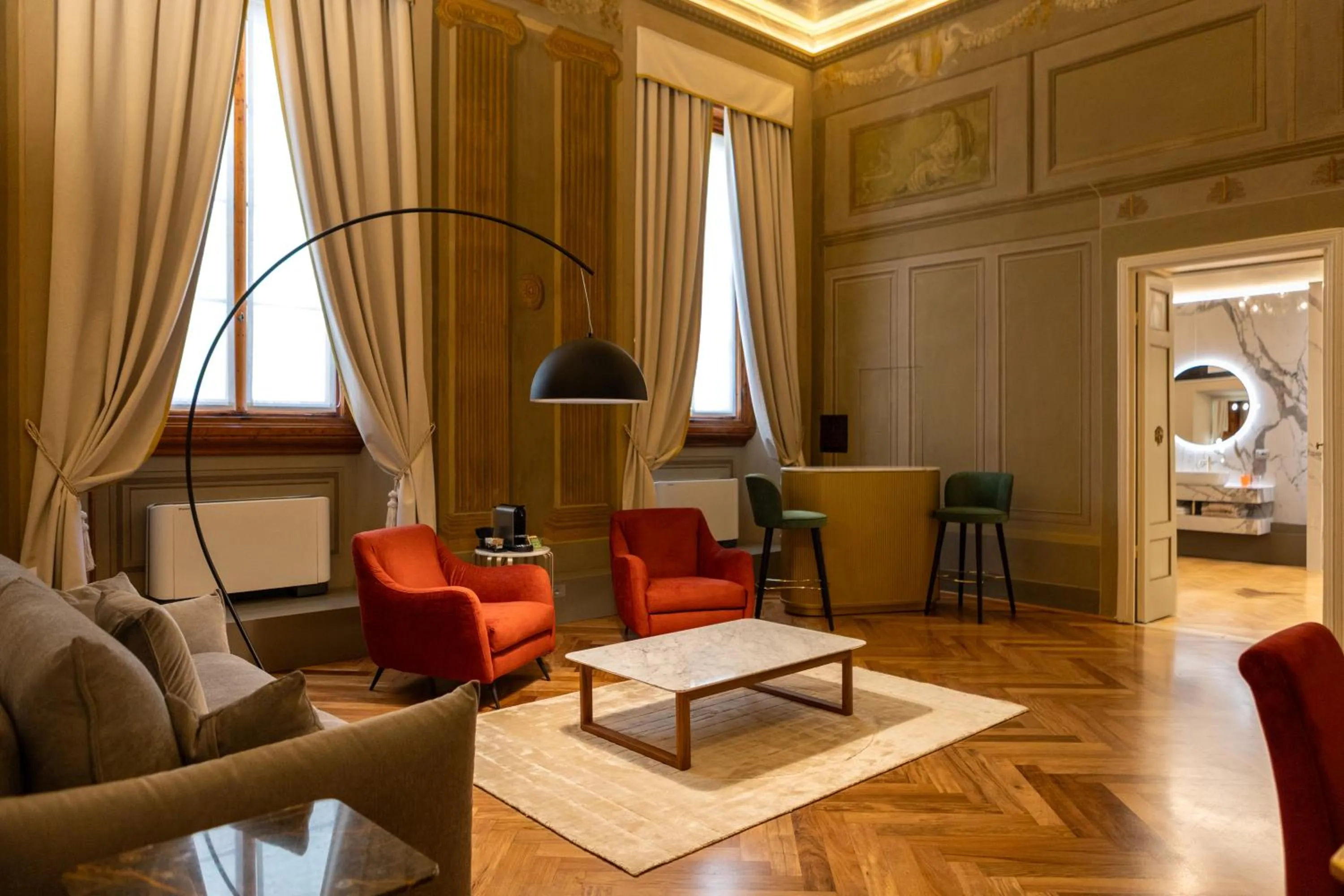 Living room in Relais Hotel Centrale "Dimora Storica"