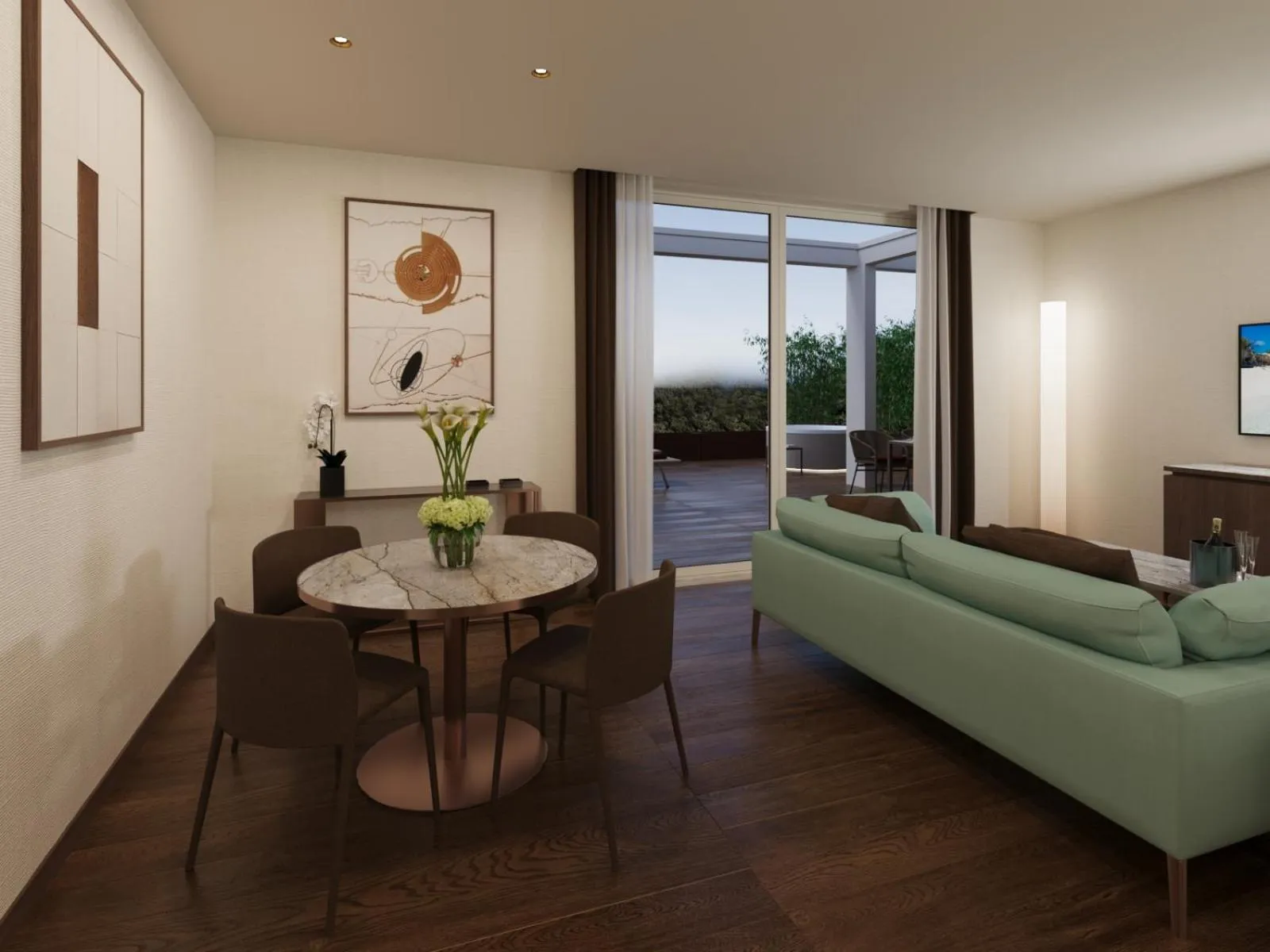 Living room in Gallia Palace Hotel - Relais & Châteaux