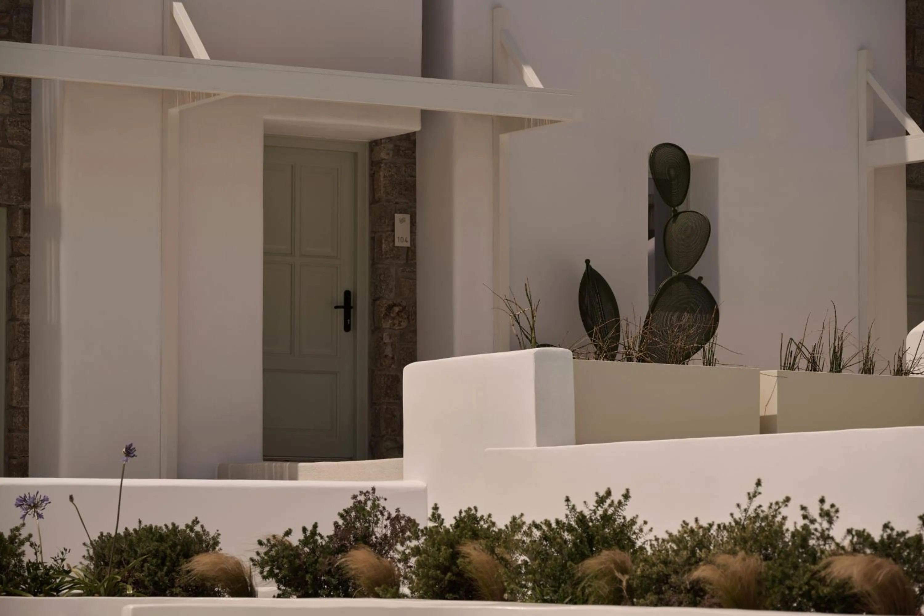 Facade/entrance in Yi Hotel Mykonos