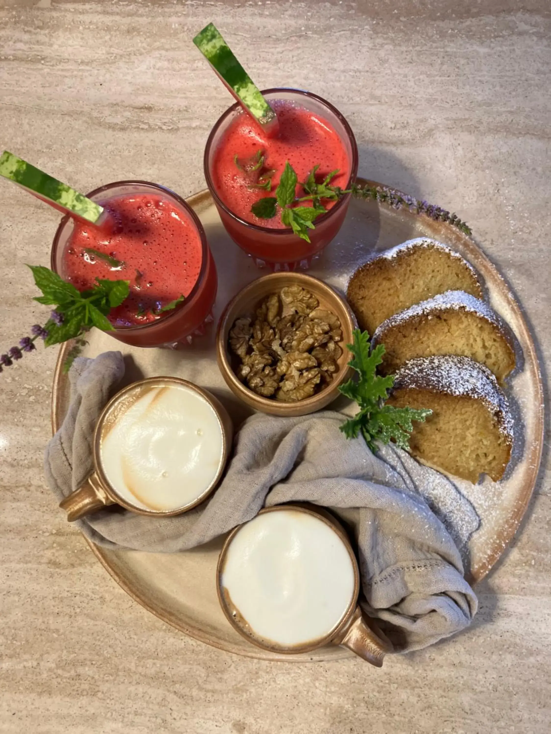 Food and drinks in Ethos Vegan Suites Fira, Santorini Food and drinks in Ethos Vegan Suites Fira, Santorini