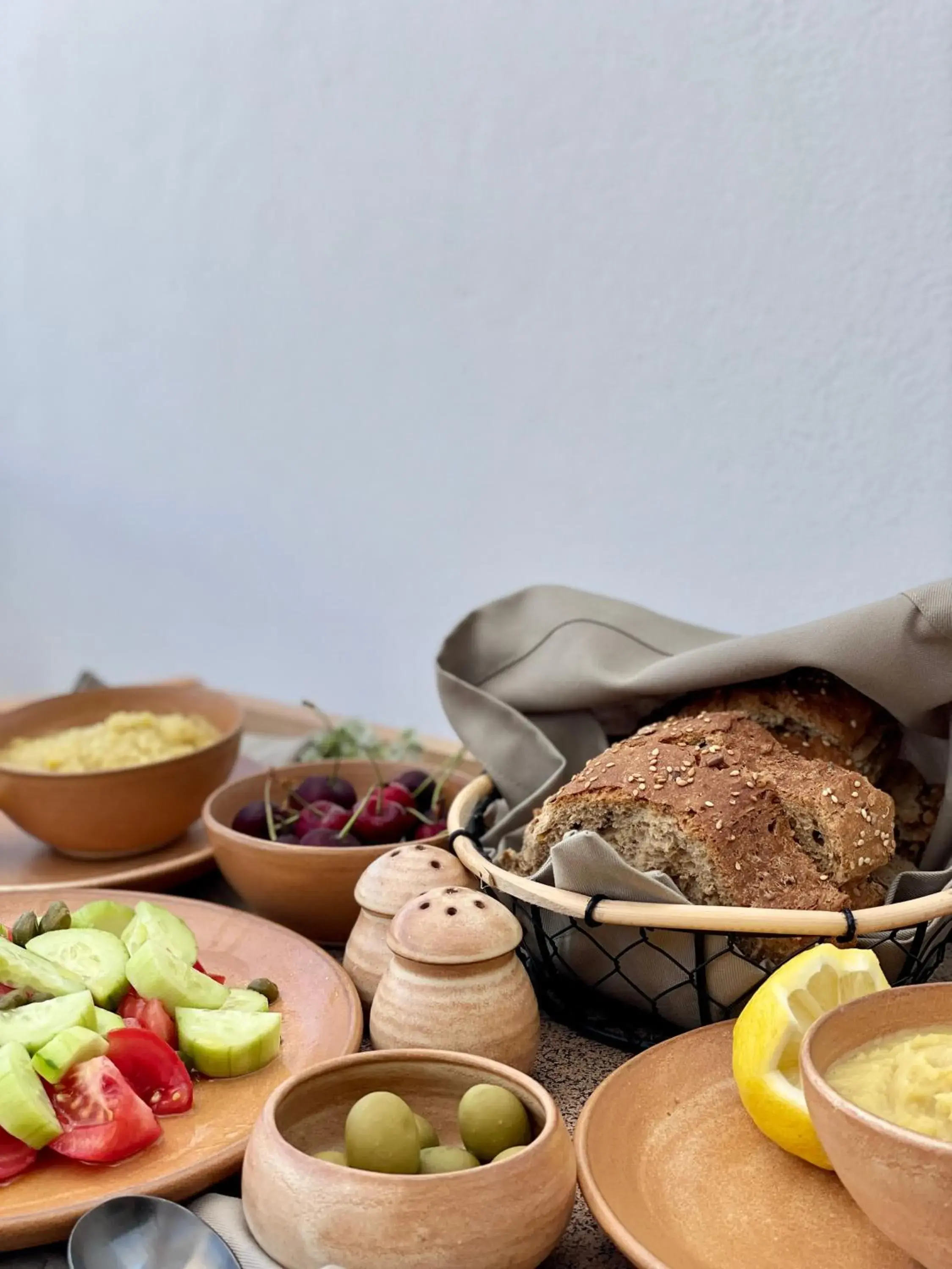 Food and drinks in Ethos Vegan Suites Fira, Santorini Food and drinks in Ethos Vegan Suites Fira, Santorini