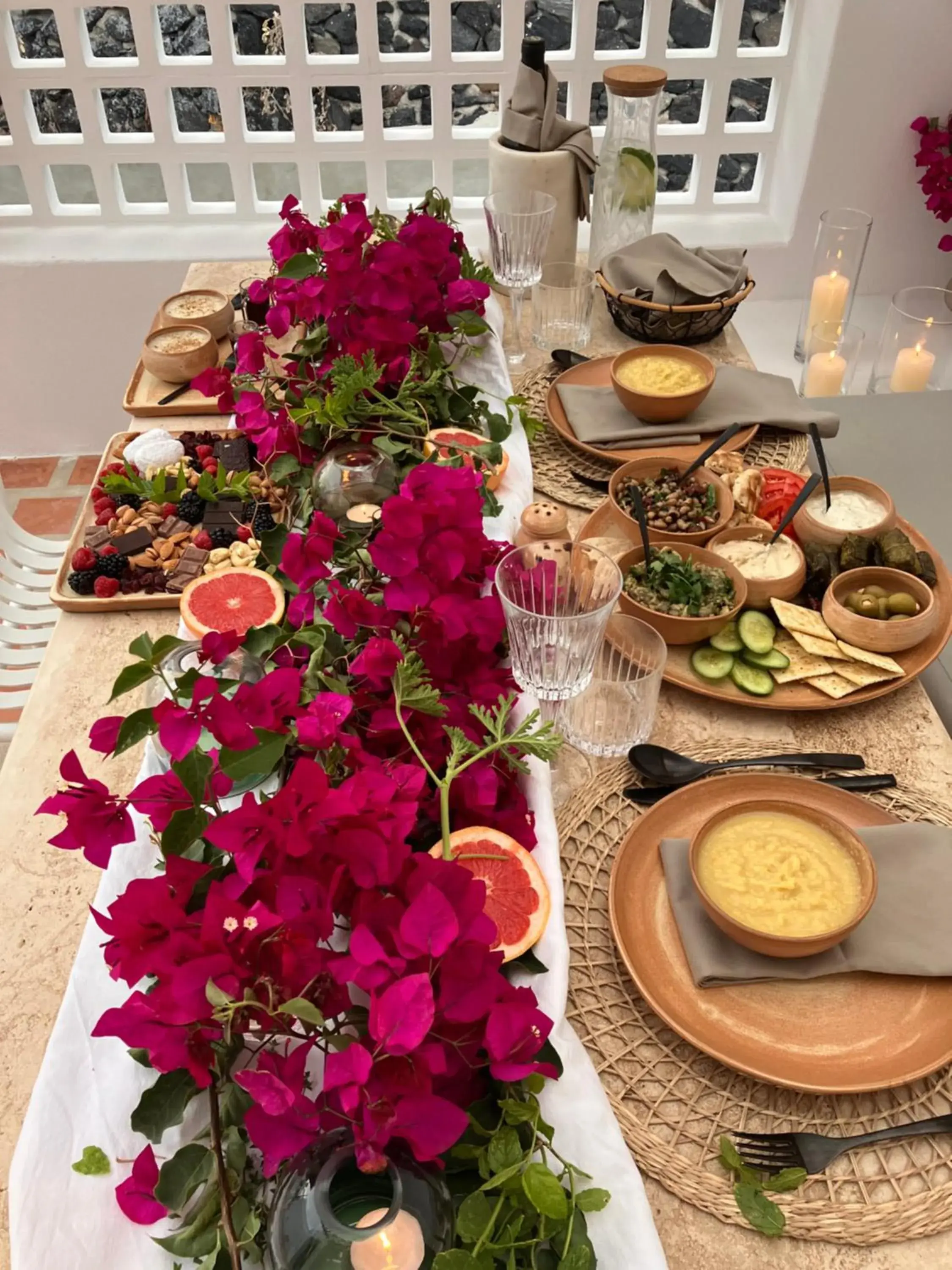 Food and drinks in Ethos Vegan Suites Fira, Santorini Food and drinks in Ethos Vegan Suites Fira, Santorini