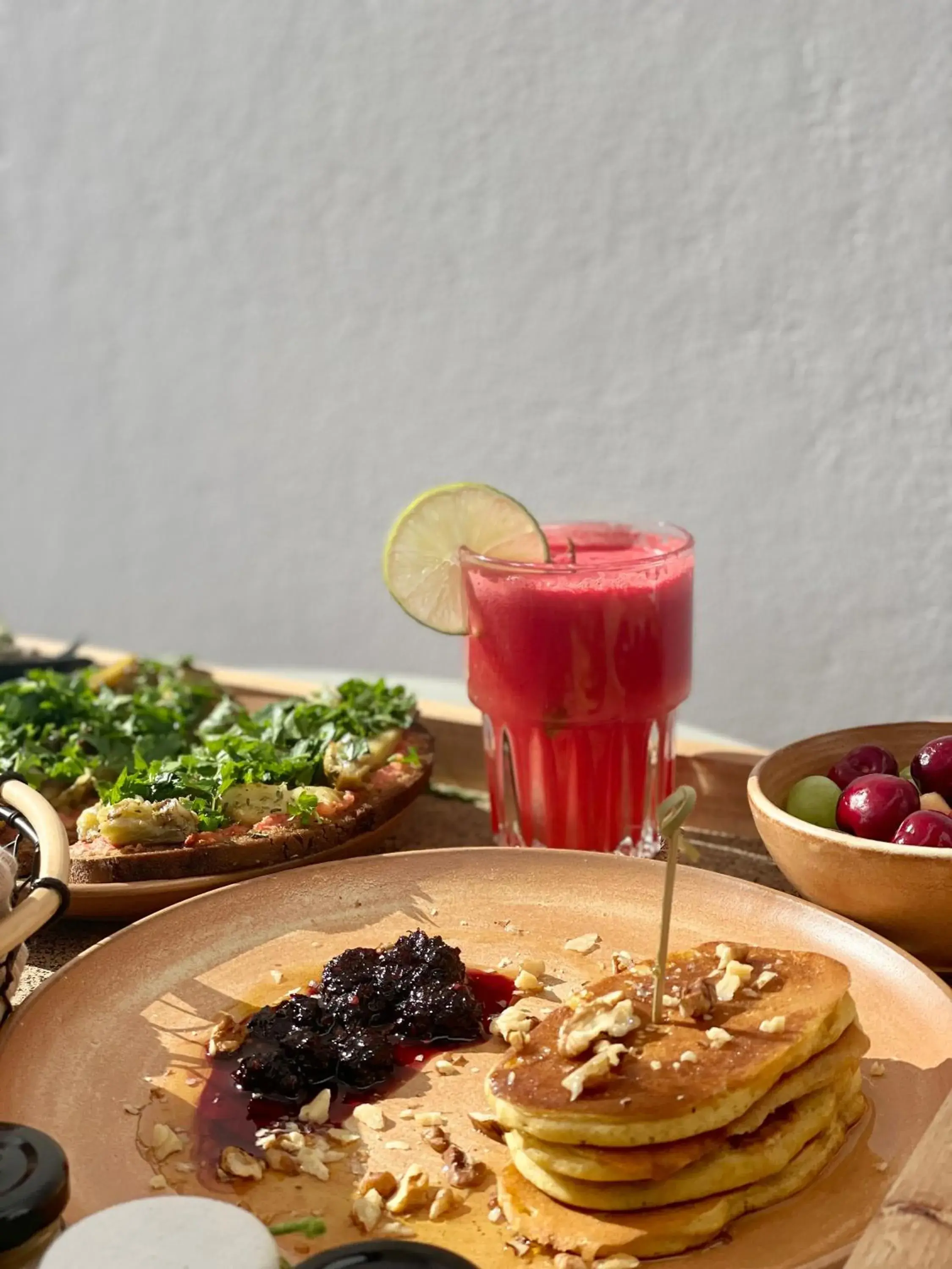 Food and drinks in Ethos Vegan Suites Fira, Santorini Food and drinks in Ethos Vegan Suites Fira, Santorini