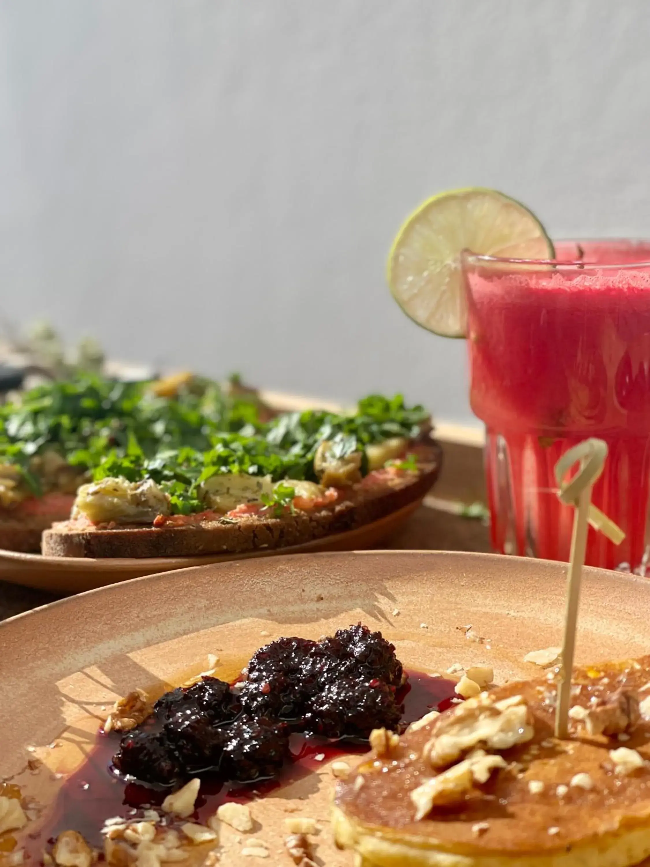 Food and drinks in Ethos Vegan Suites Fira, Santorini Food and drinks in Ethos Vegan Suites Fira, Santorini