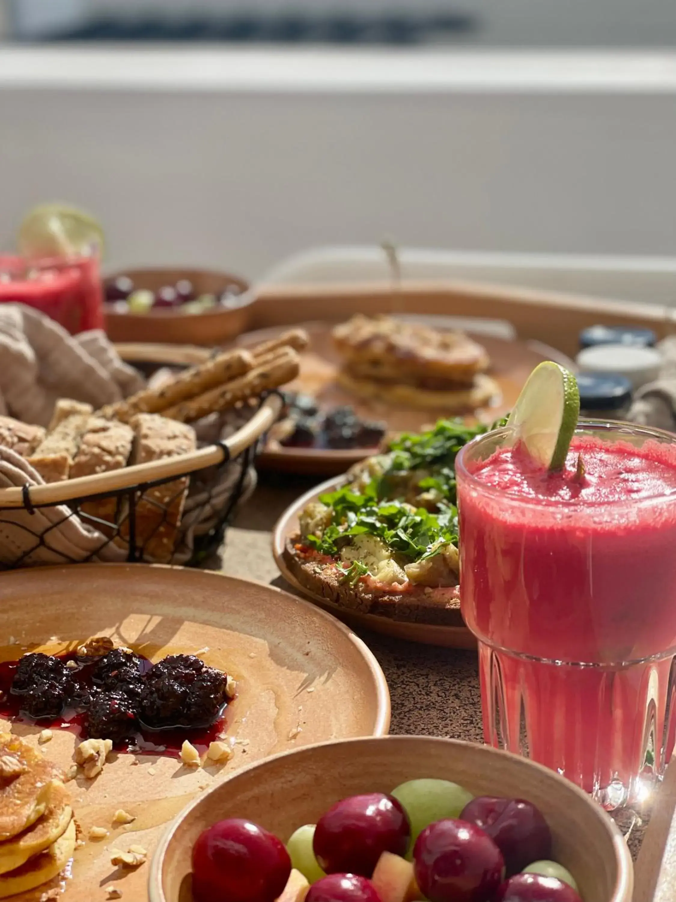 Food and drinks in Ethos Vegan Suites Fira, Santorini Food and drinks in Ethos Vegan Suites Fira, Santorini