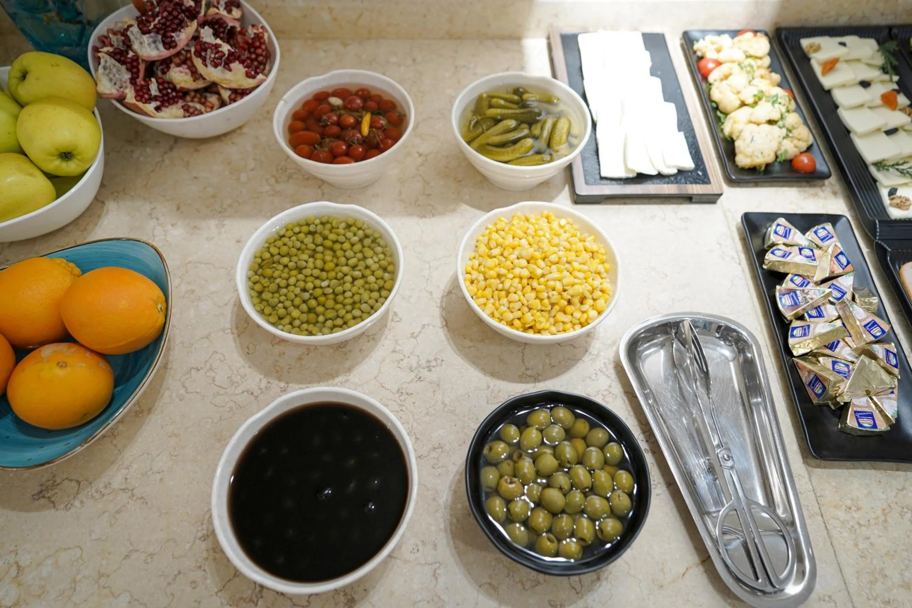 Buffet breakfast in Milan Hotel