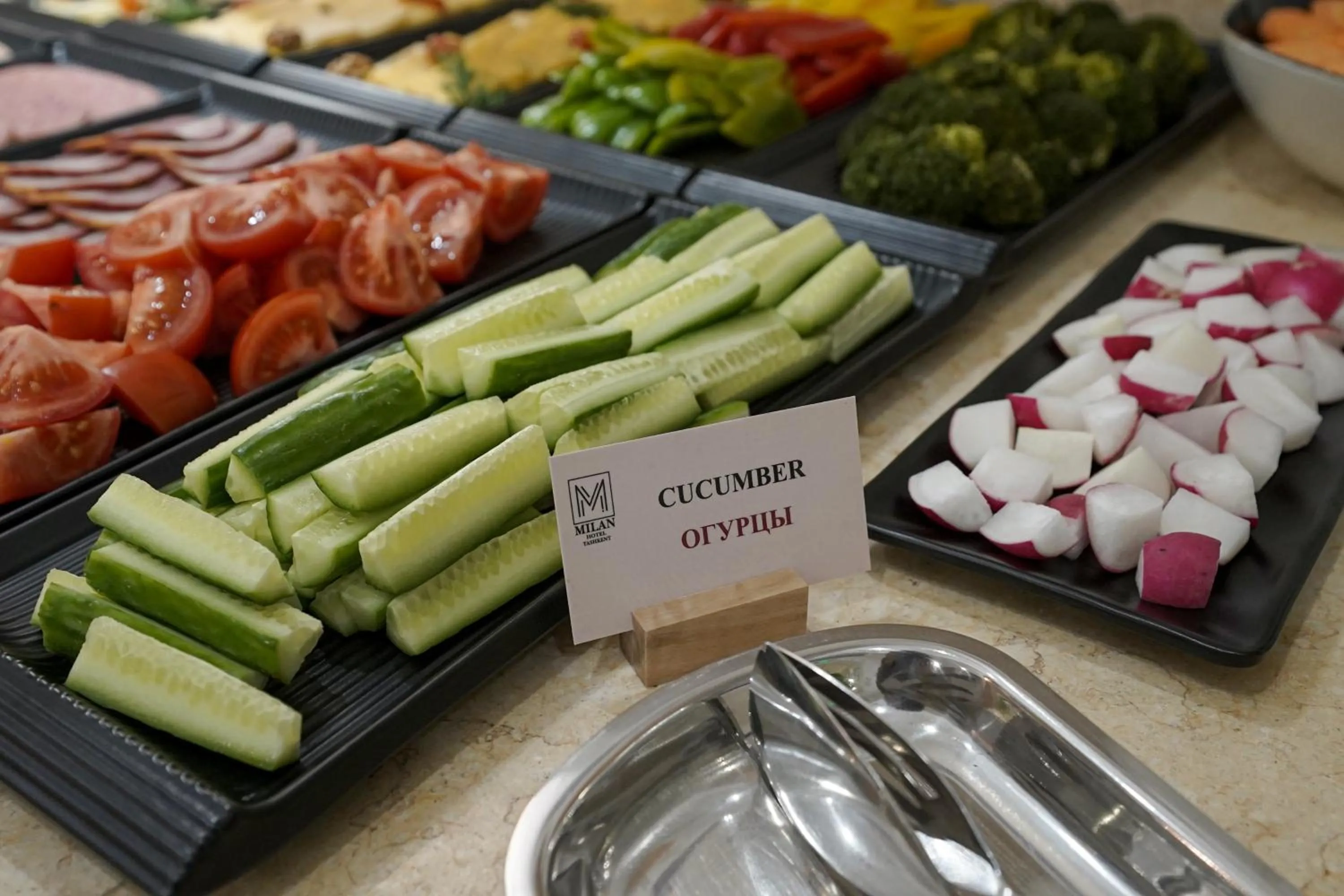 Buffet breakfast in Milan Hotel