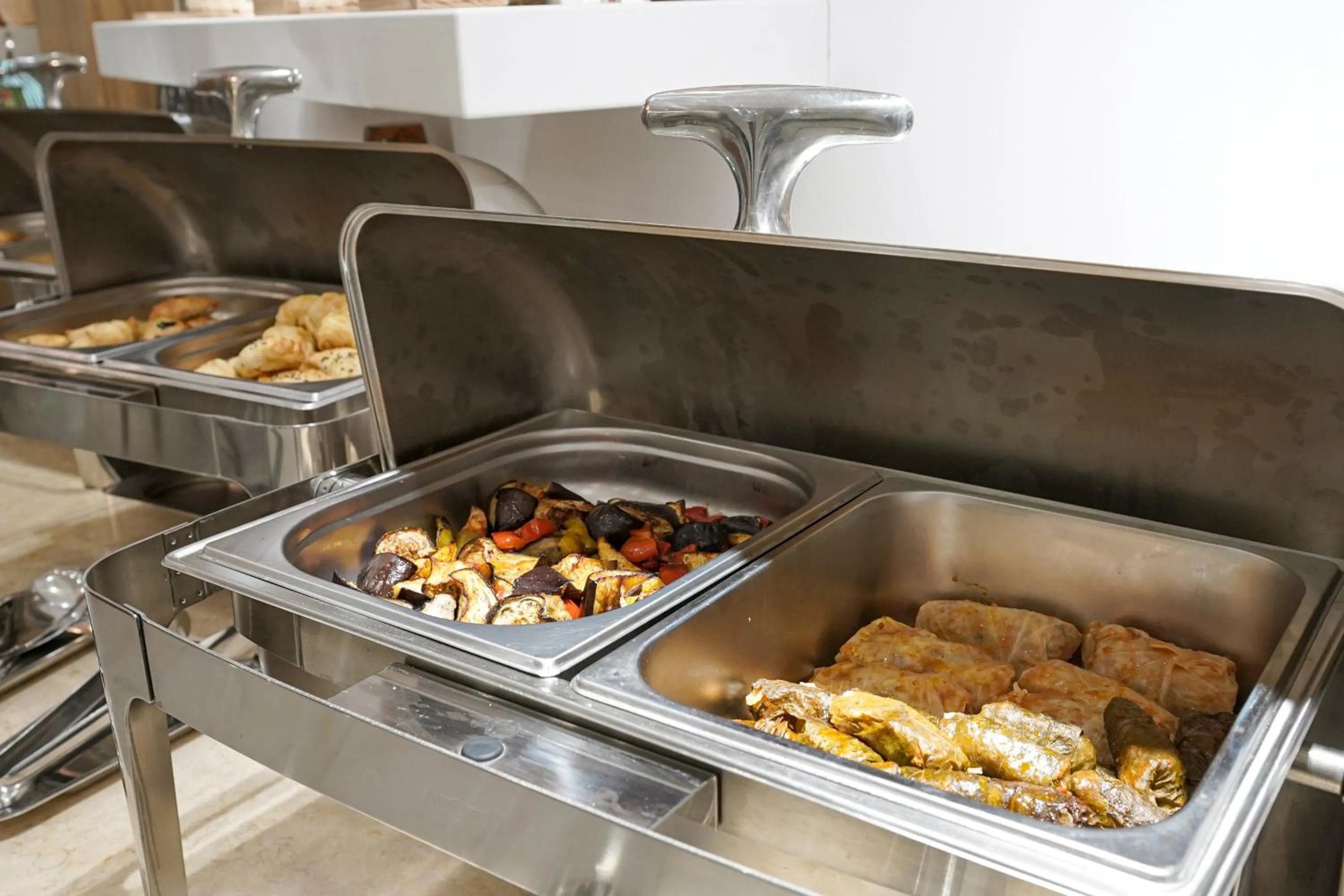 Buffet breakfast in Milan Hotel