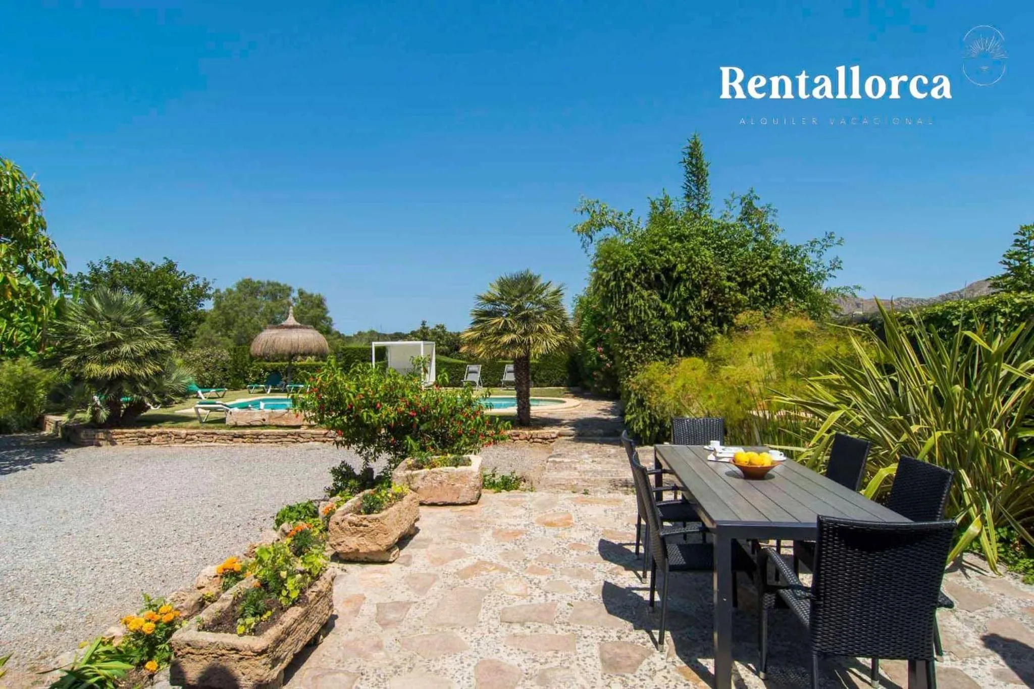 Patio in Finca Comteses Petit by Rentallorca