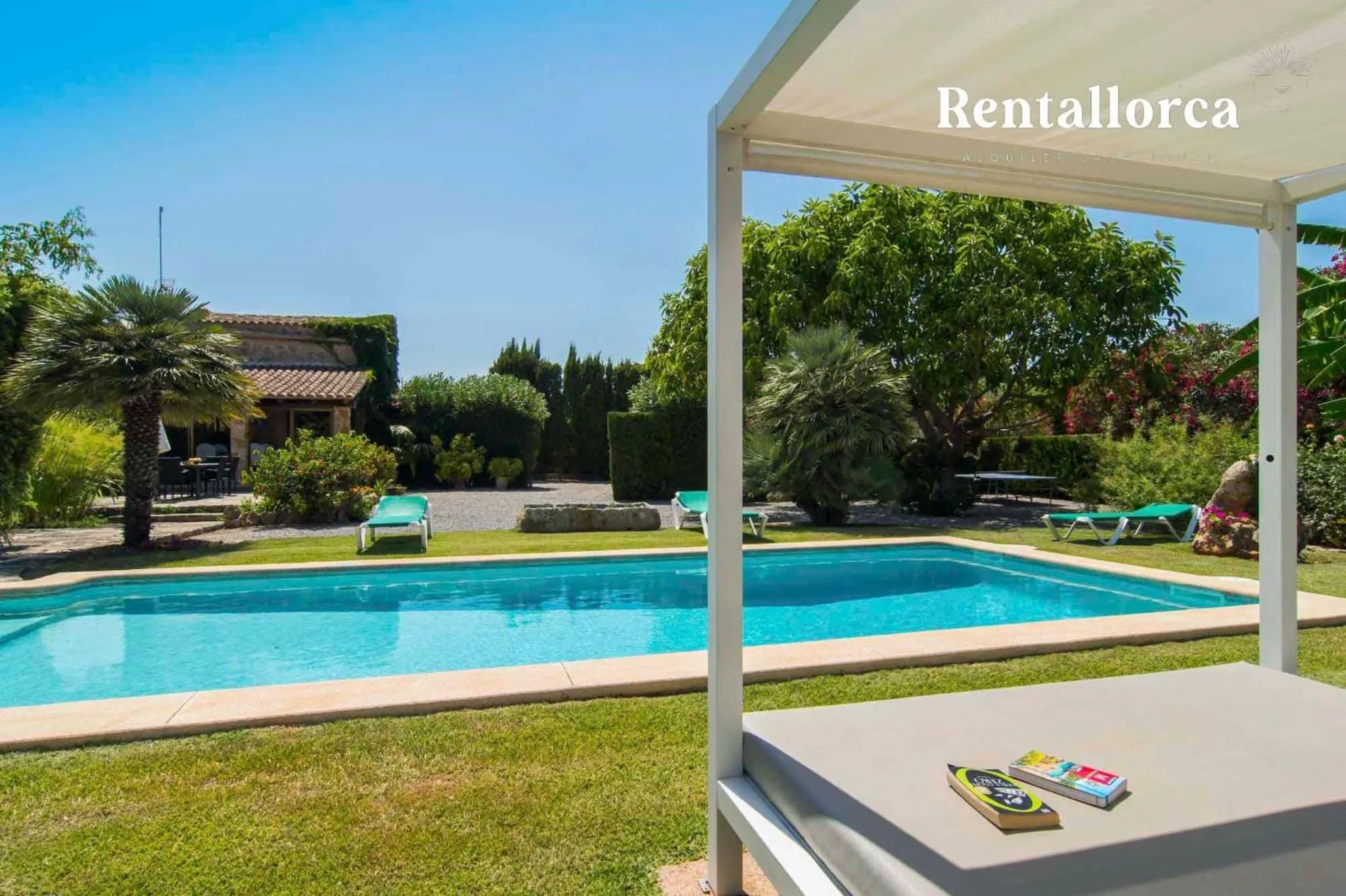 Swimming pool in Finca Comteses Petit by Rentallorca