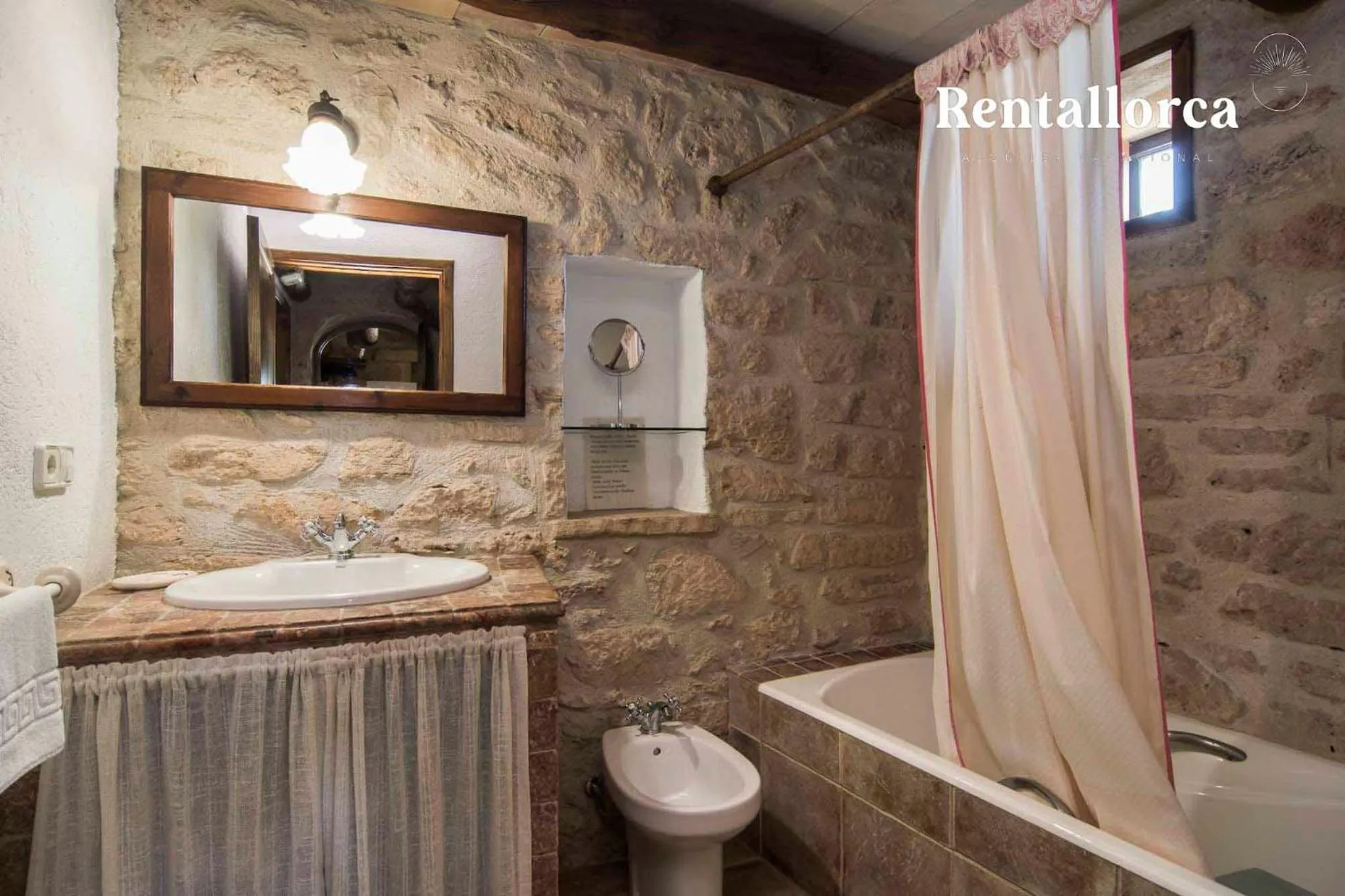 Bathroom in Finca Comteses Petit by Rentallorca
