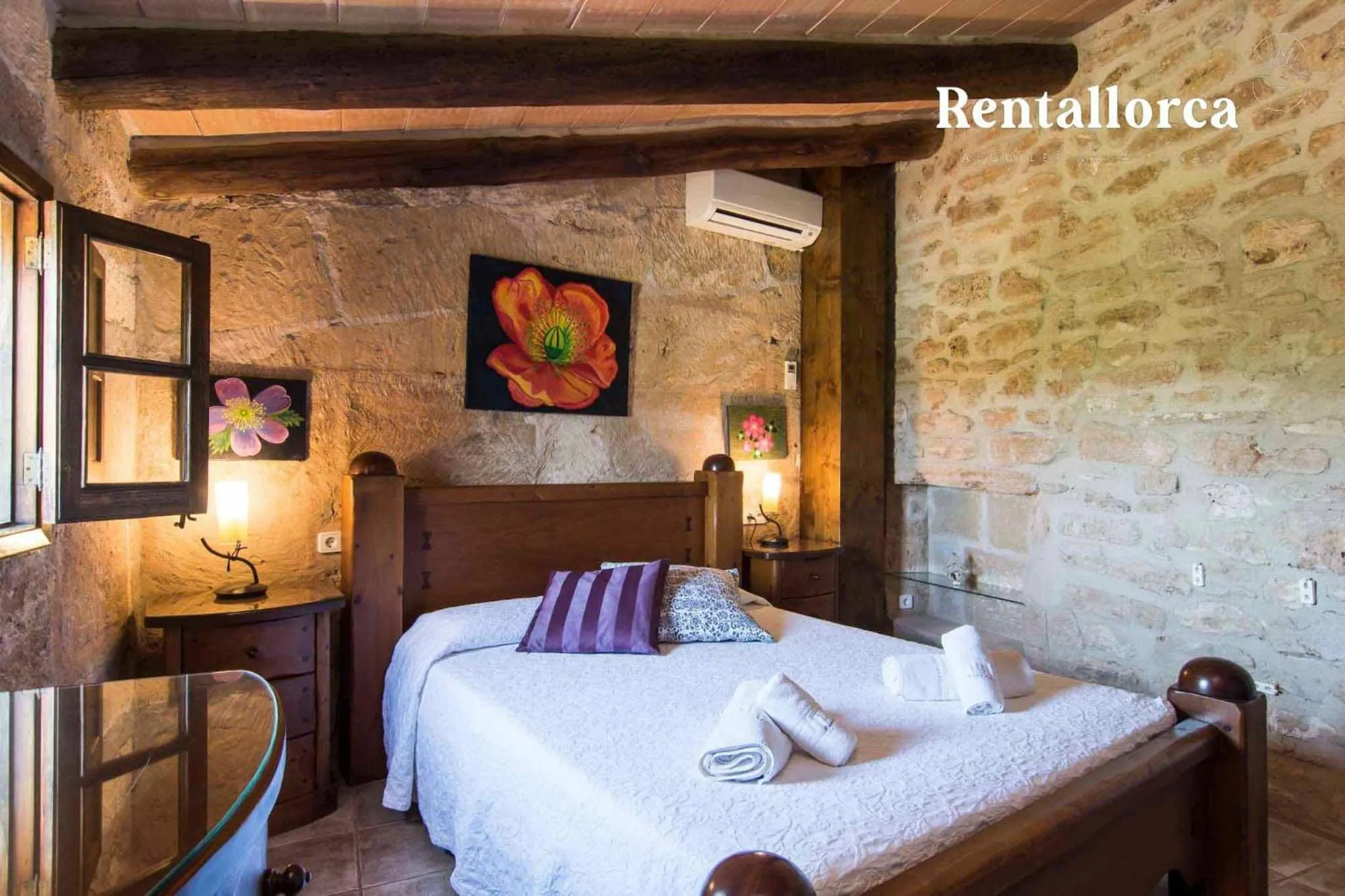 Bed in Finca Comteses Petit by Rentallorca