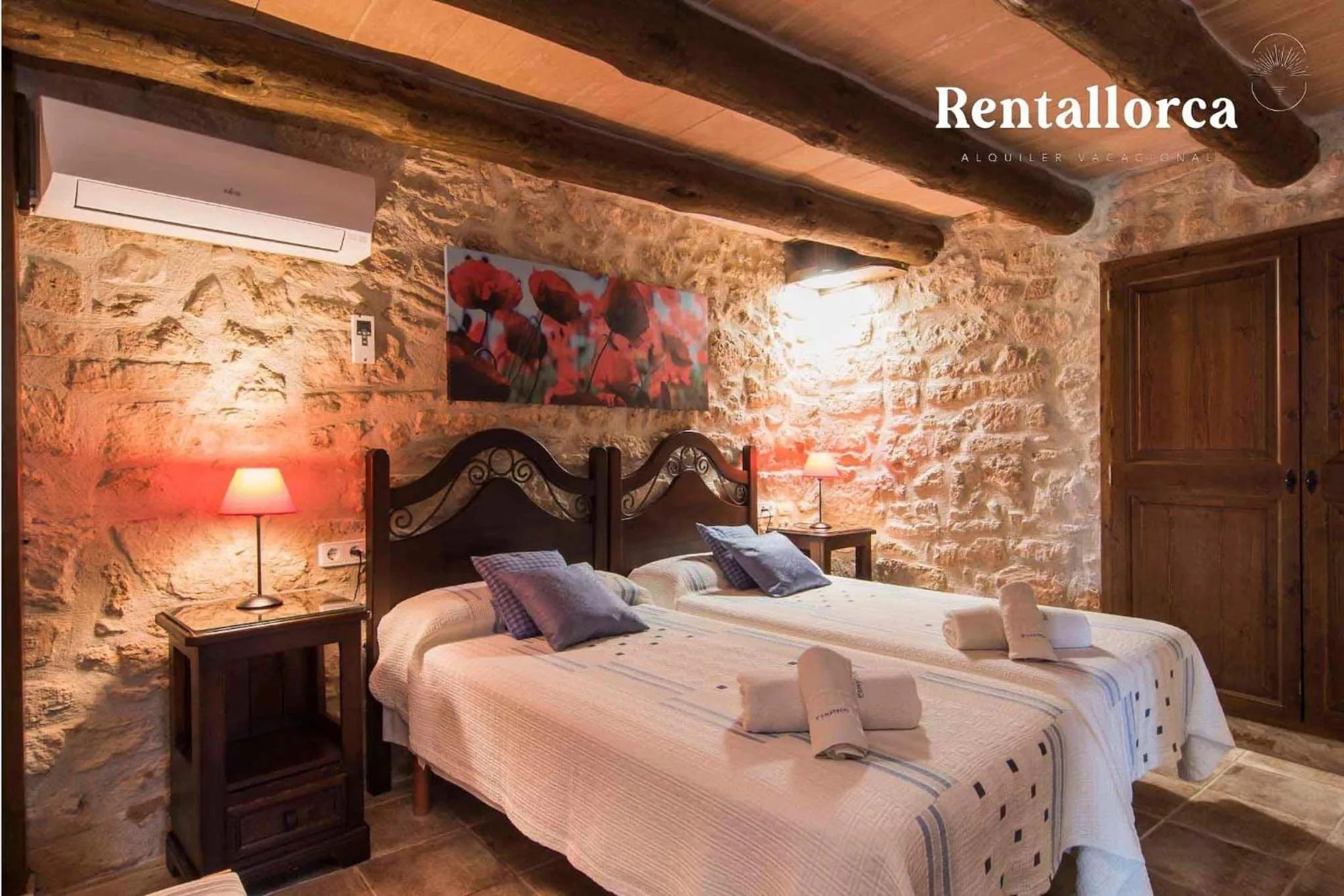 Bed in Finca Comteses Petit by Rentallorca