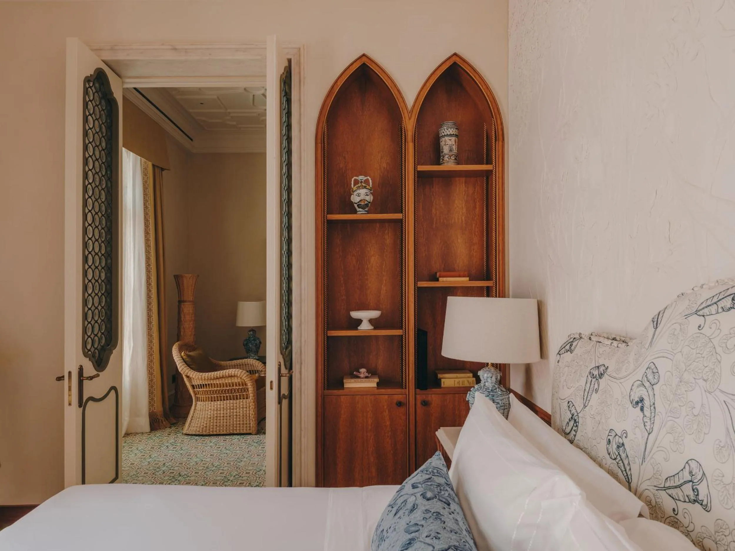 Bed in Grand Hotel Timeo, A Belmond Hotel, Taormina